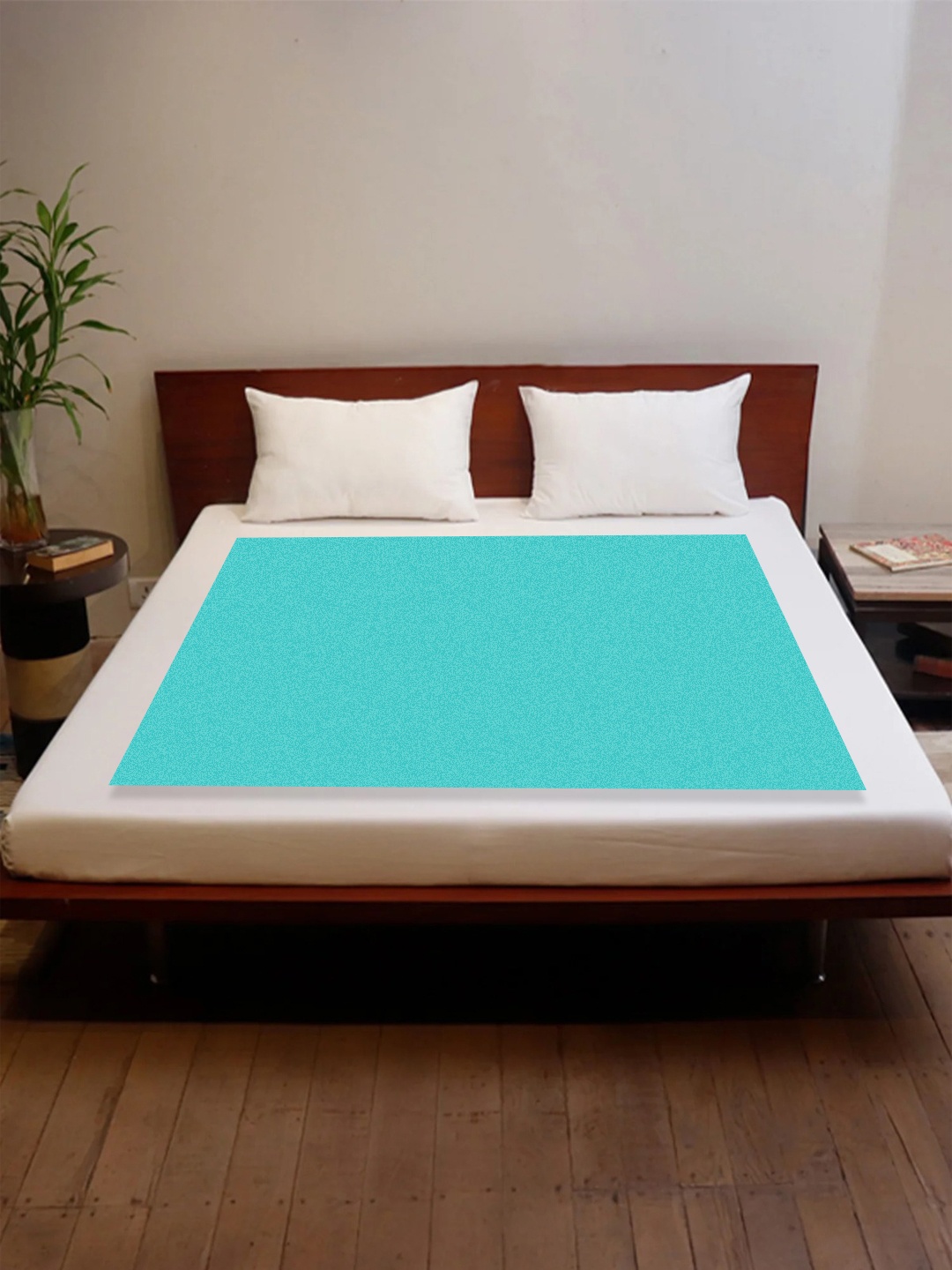 

OyO Baby Sea Green Waterproof & Baby Dry Sheet Polycotton Mattress Protector