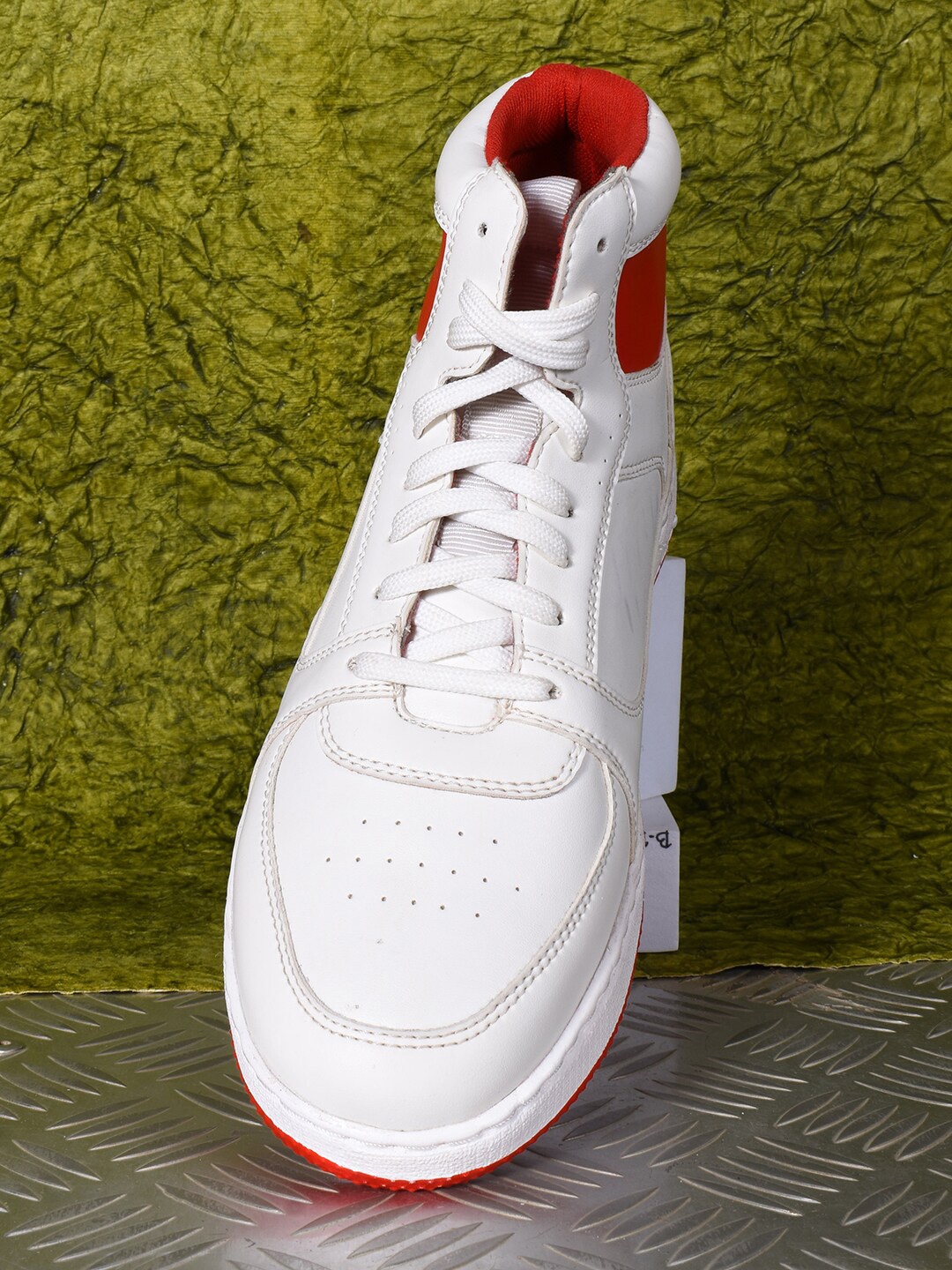 

HIGHLANDER HI-TOP PU SNEAKERS, White