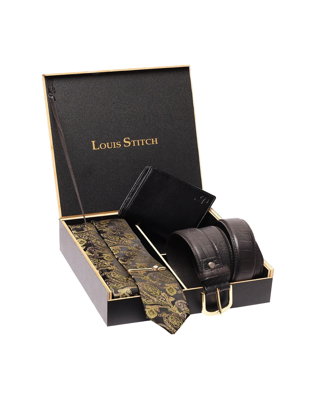 

LOUIS STITCH Men Accessory Gift Set, Black