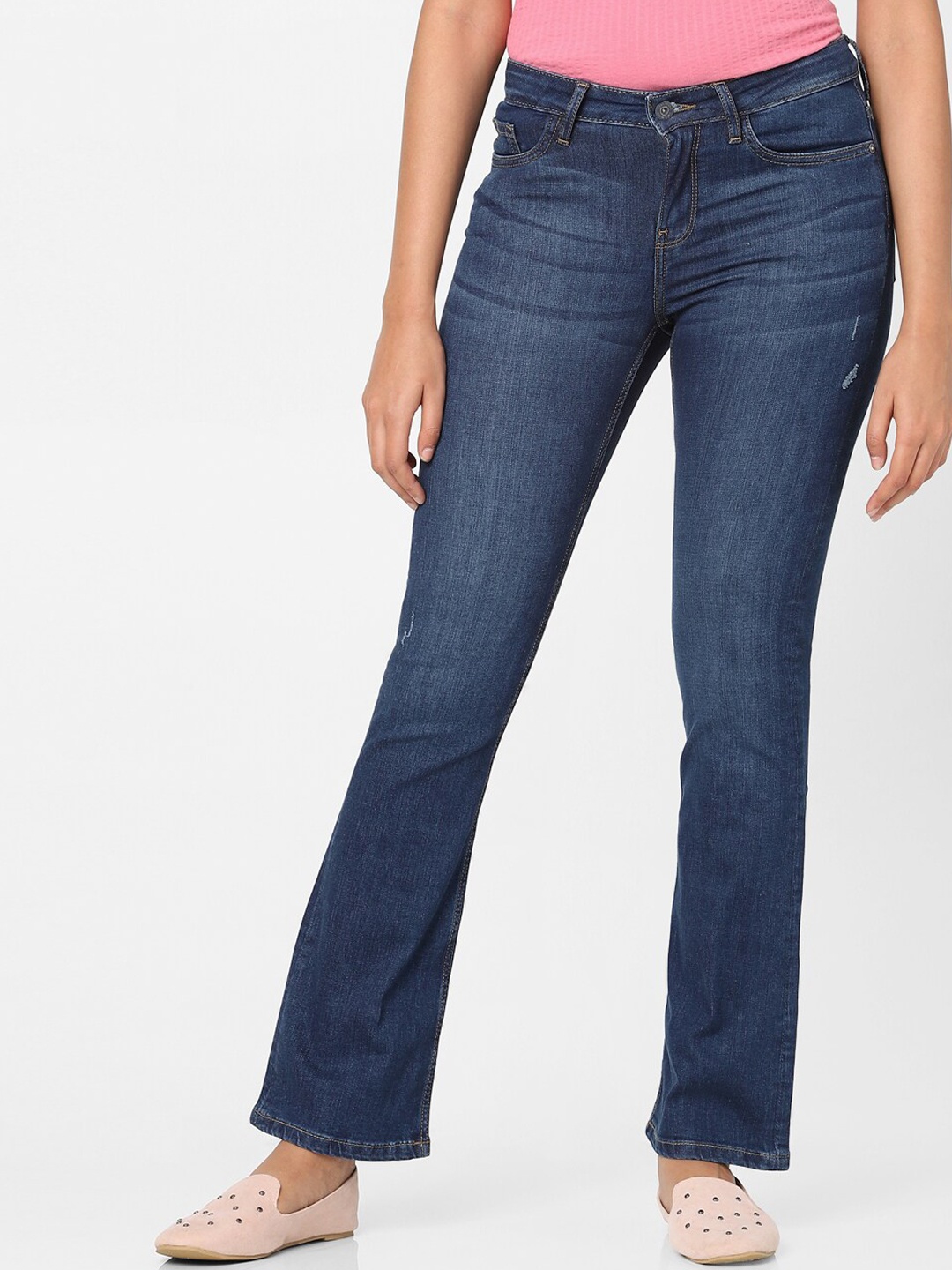 

Vero Moda Women Blue Bootcut Light Fade Jeans
