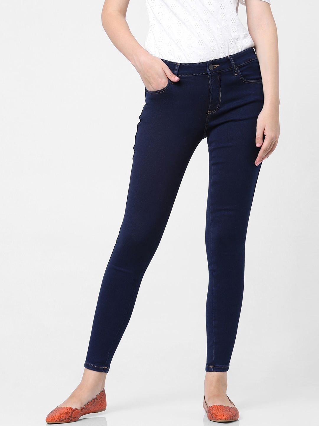 

Vero Moda Women Blue Skinny Fit Jeans