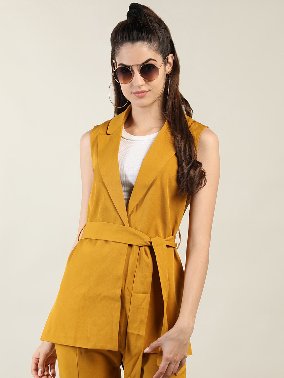 

Dlanxa Women Single Breasted Formal Blazer, Mustard