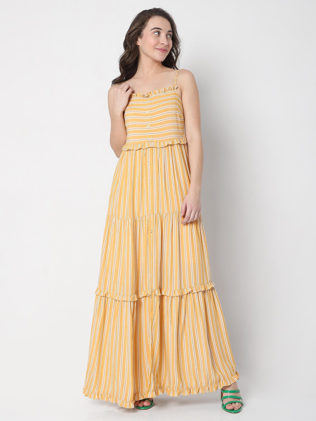 

Vero Moda Striped Maxi Dress, Yellow