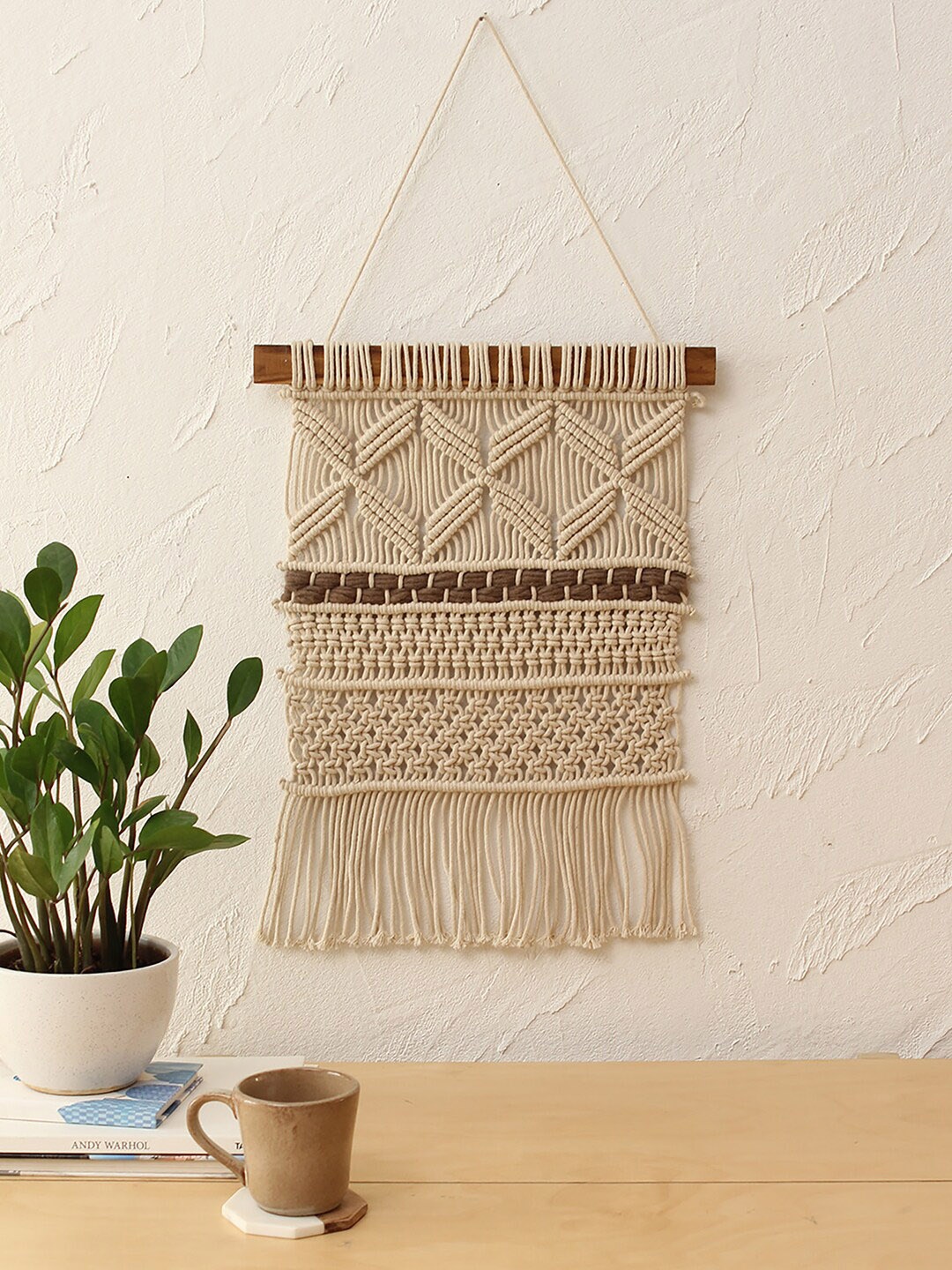 

House This Grey Macrame Wall Hanging