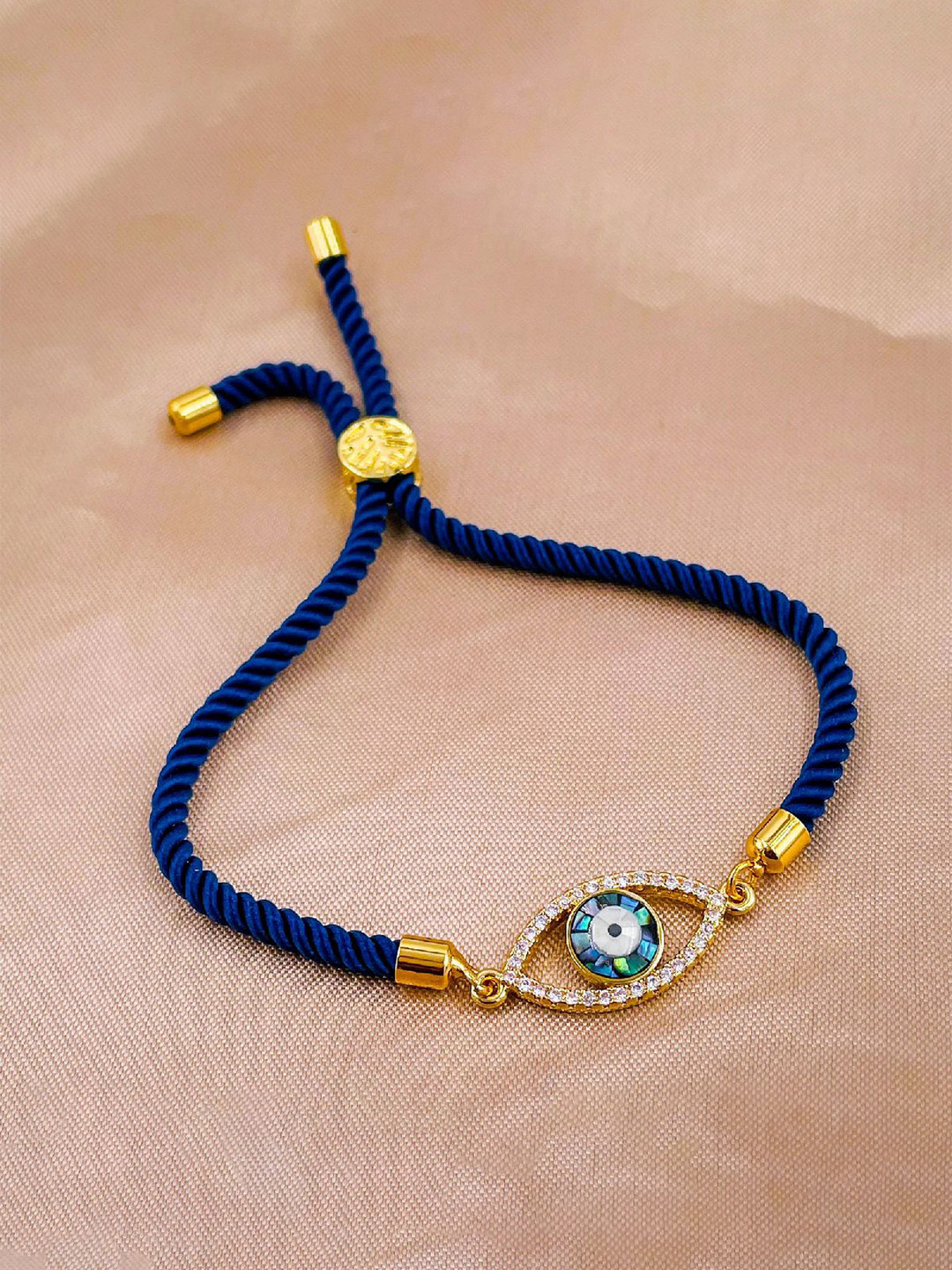 

ZIVOM Women Cubic Zirconia Gold Plated Charm Bracelet