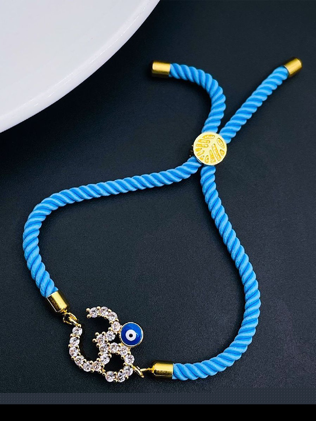 

ZIVOM Women Cubic Zirconia Gold Plated Charm Bracelet