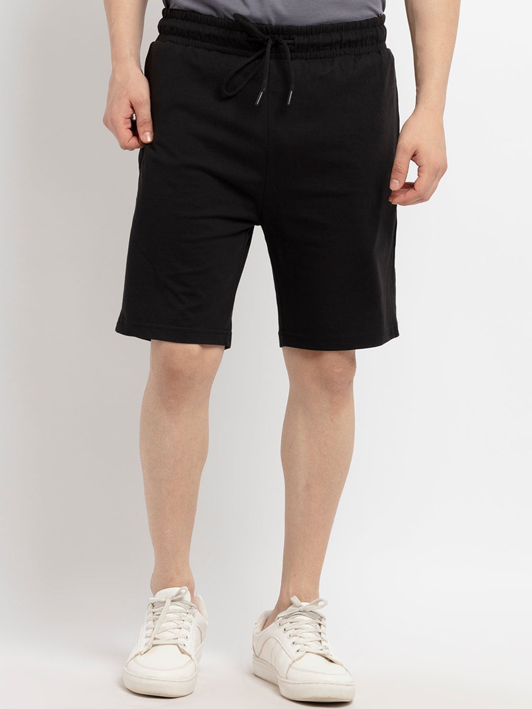 

Status Quo Men Cotton Shorts, Black