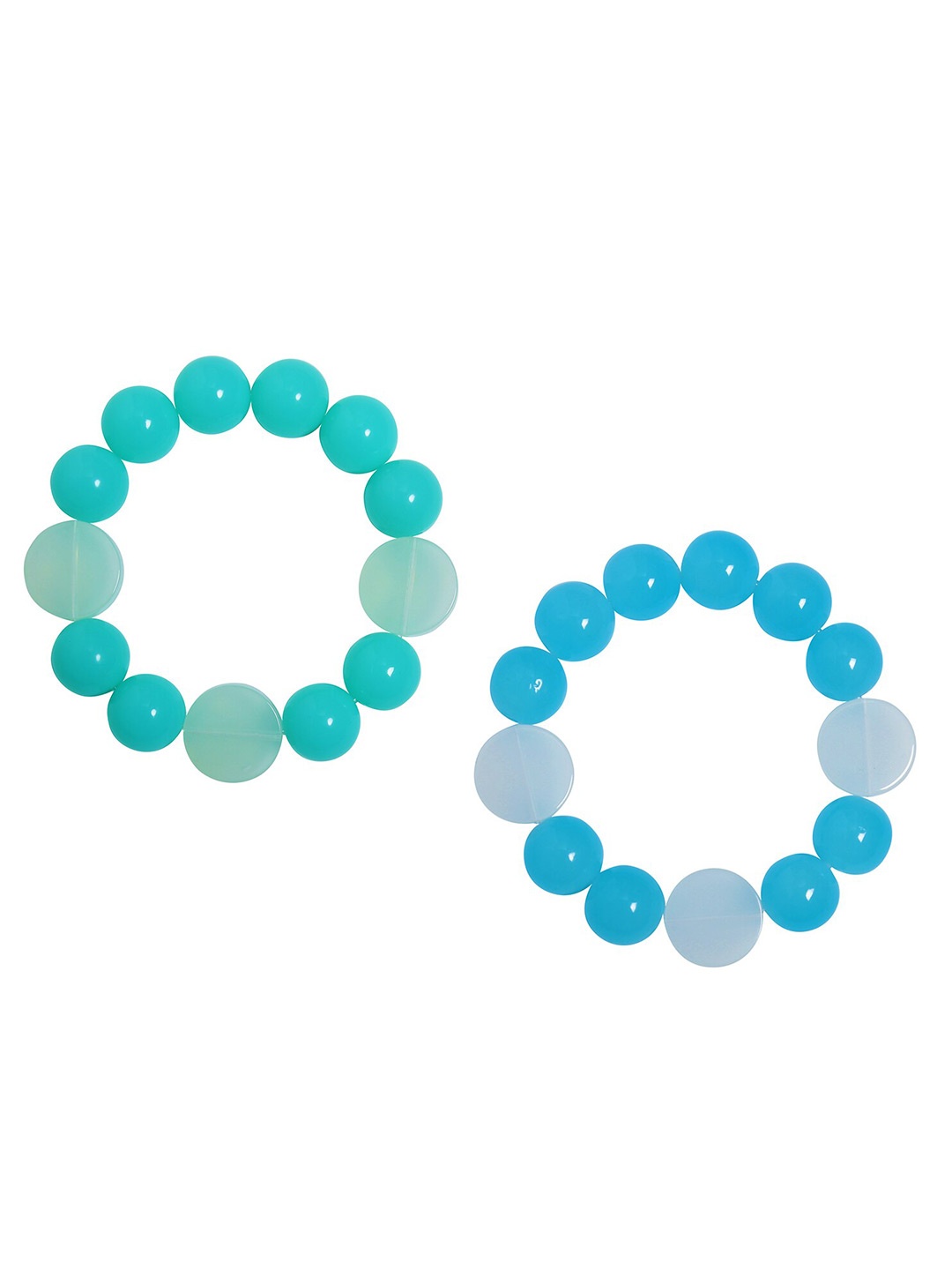 

Arendelle Girls Combo of 2 Artificial Beaded Bracelet, Blue