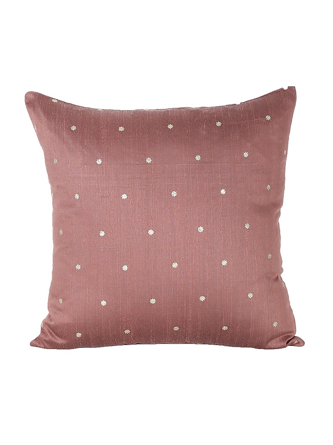

House This Brown & Gold-Toned Floral Square Cushion Covers