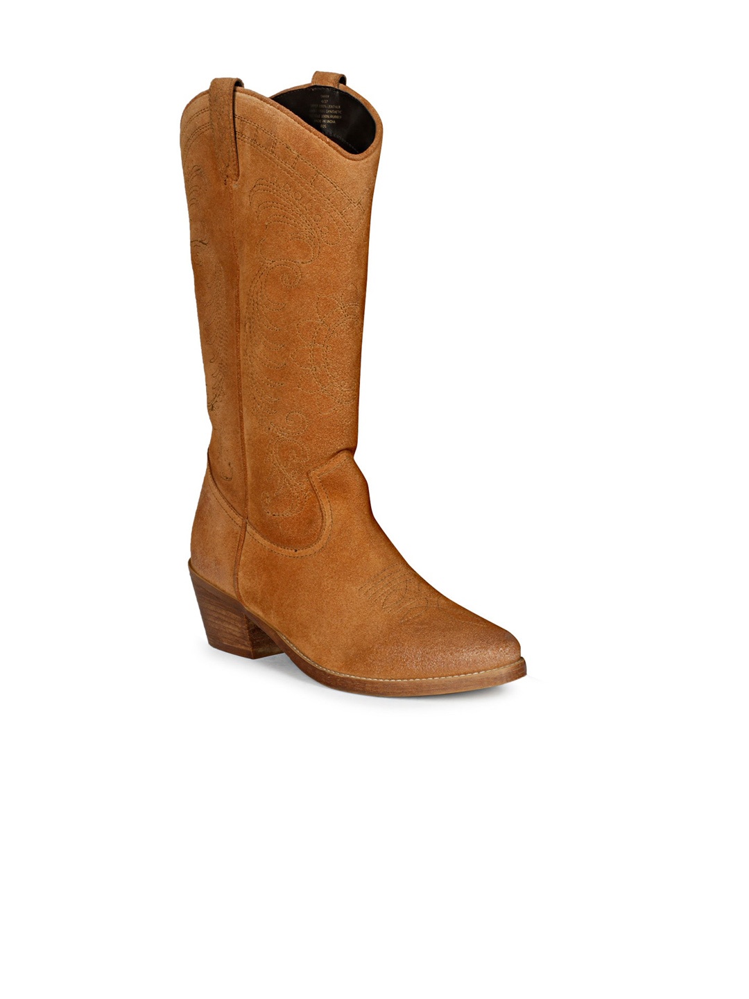 

Saint G Women Leather Cowboy Boots, Brown