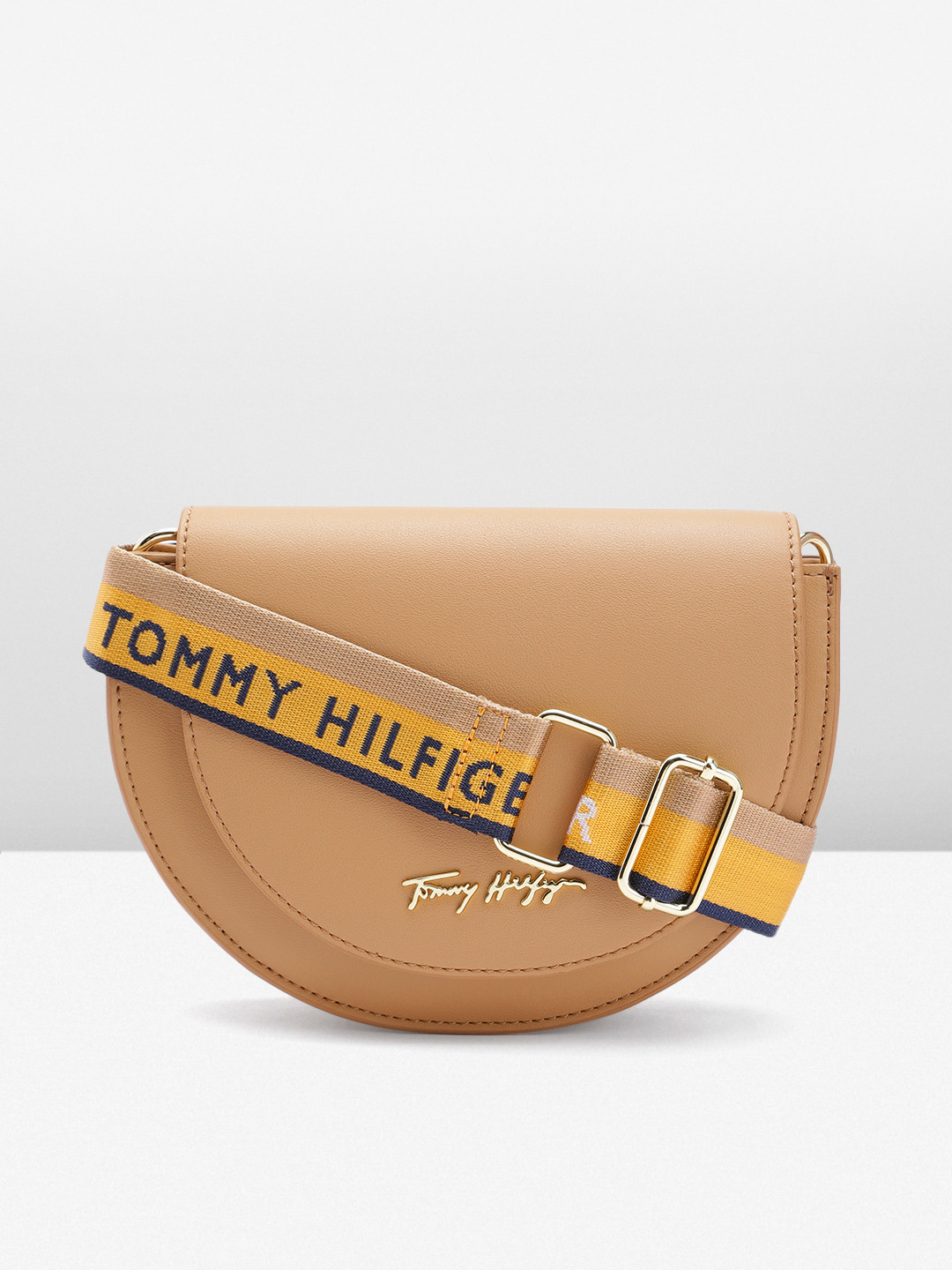 

Tommy Hilfiger Half Moon Crossbody Sling Bag, Brown