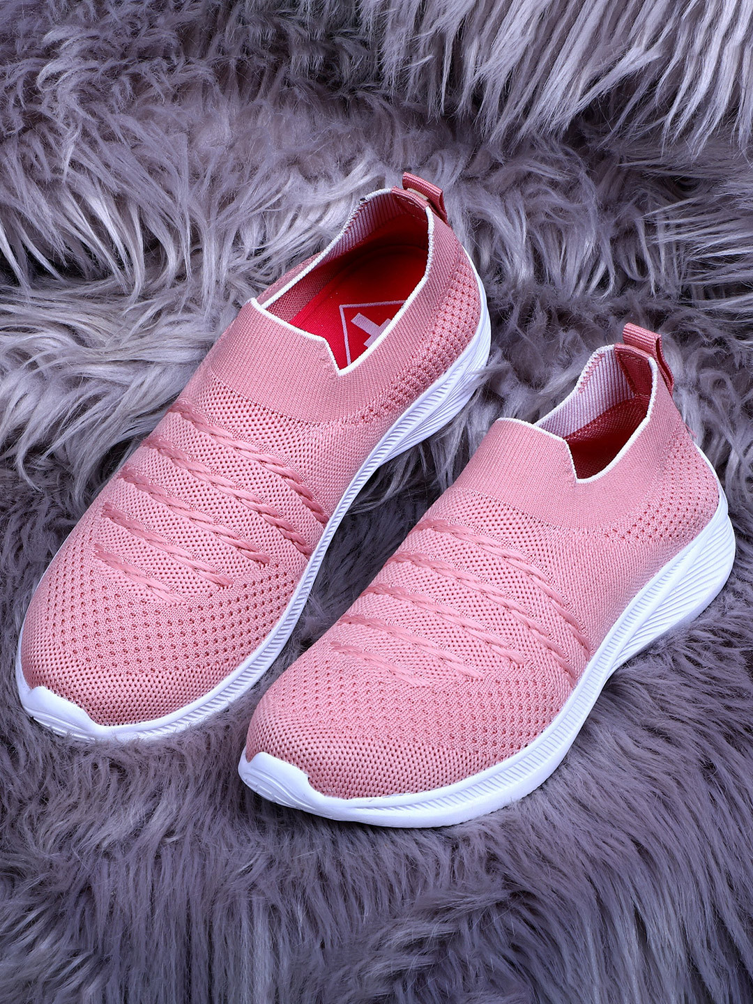 

TPENT Women Mesh Running Non-Marking Shoes, Peach