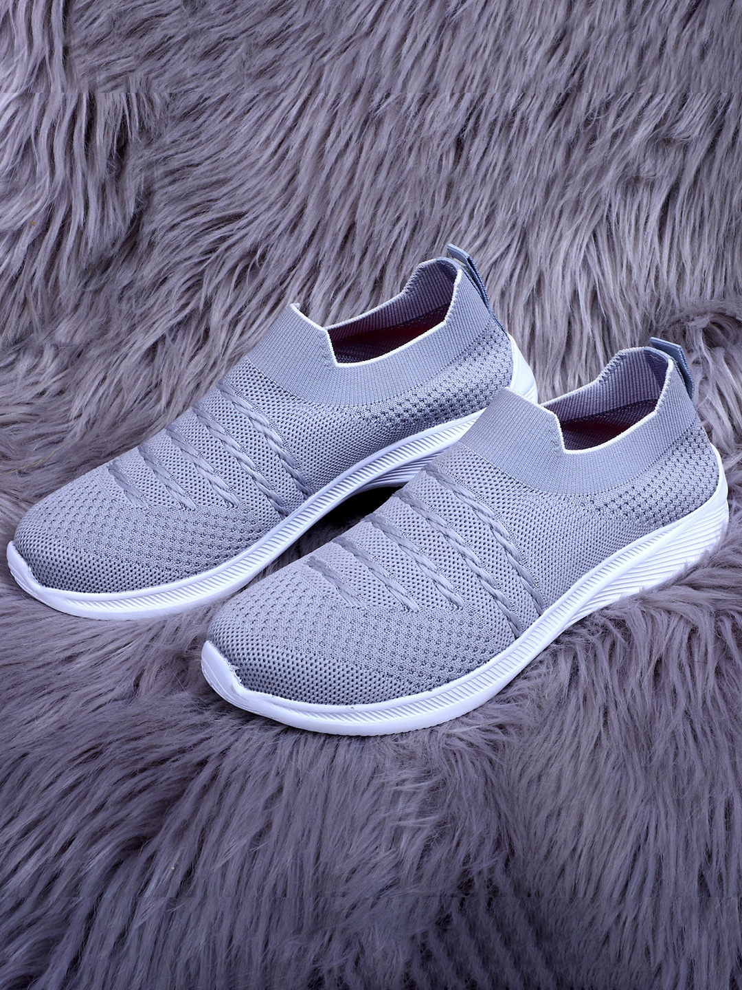 

TPENT Women Mesh Running Non-Marking Shoes, Grey