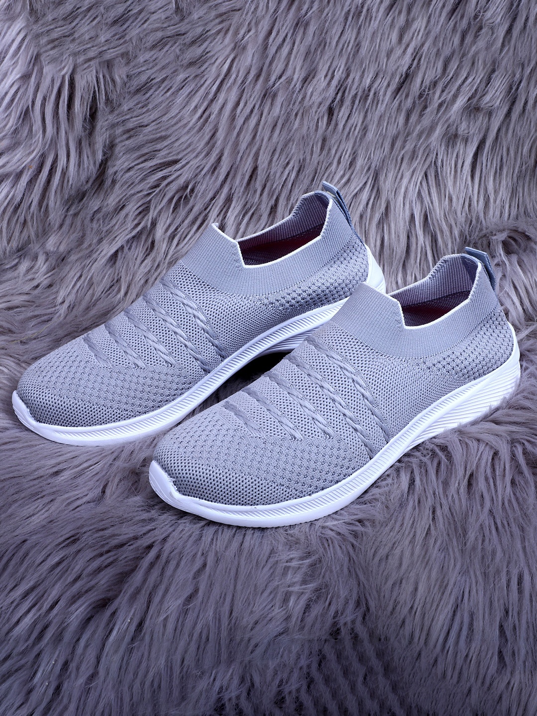 

TPENT Women Mesh Running Non-Marking Shoes, Grey