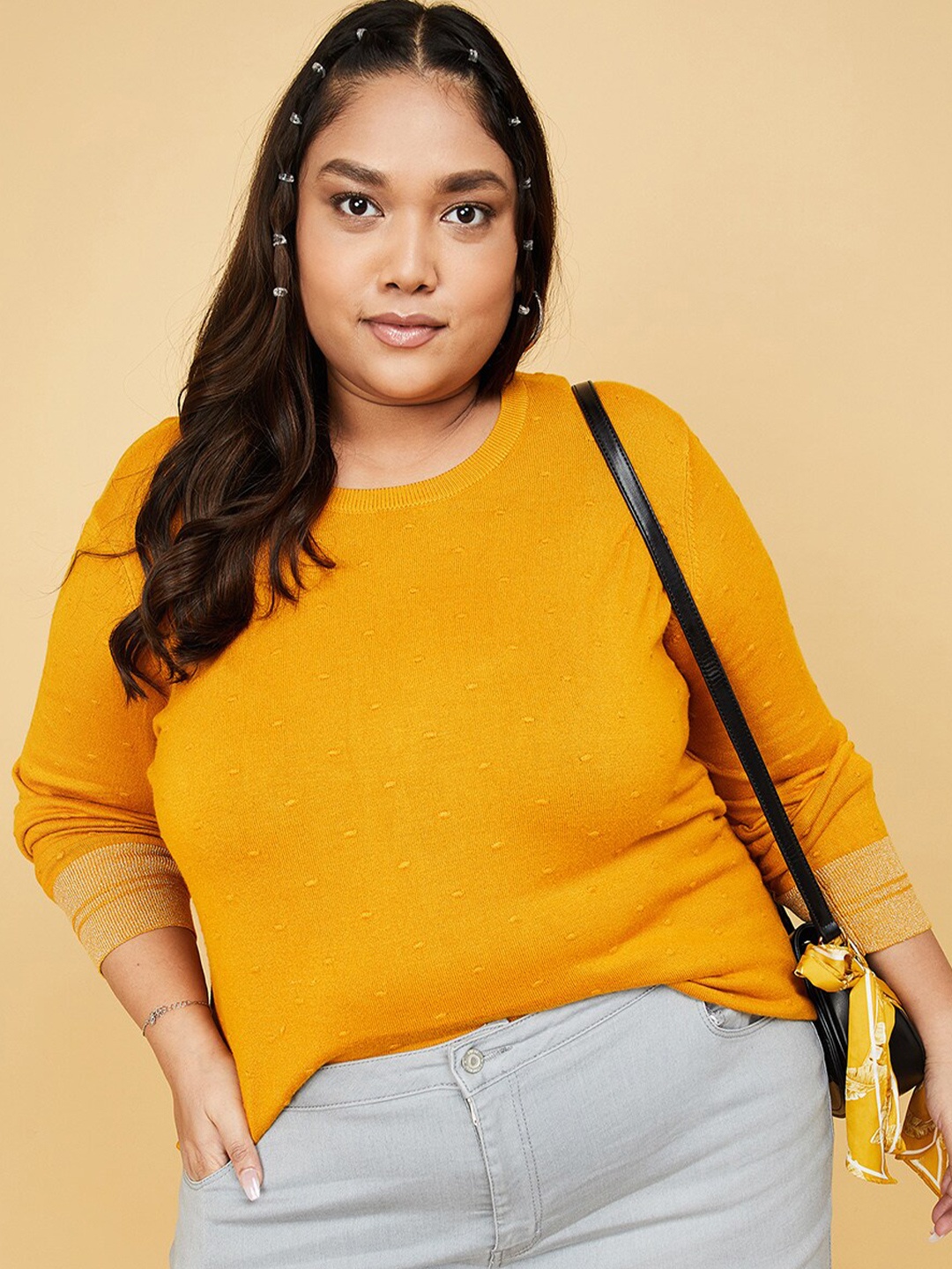 

max Women Yellow Pullover