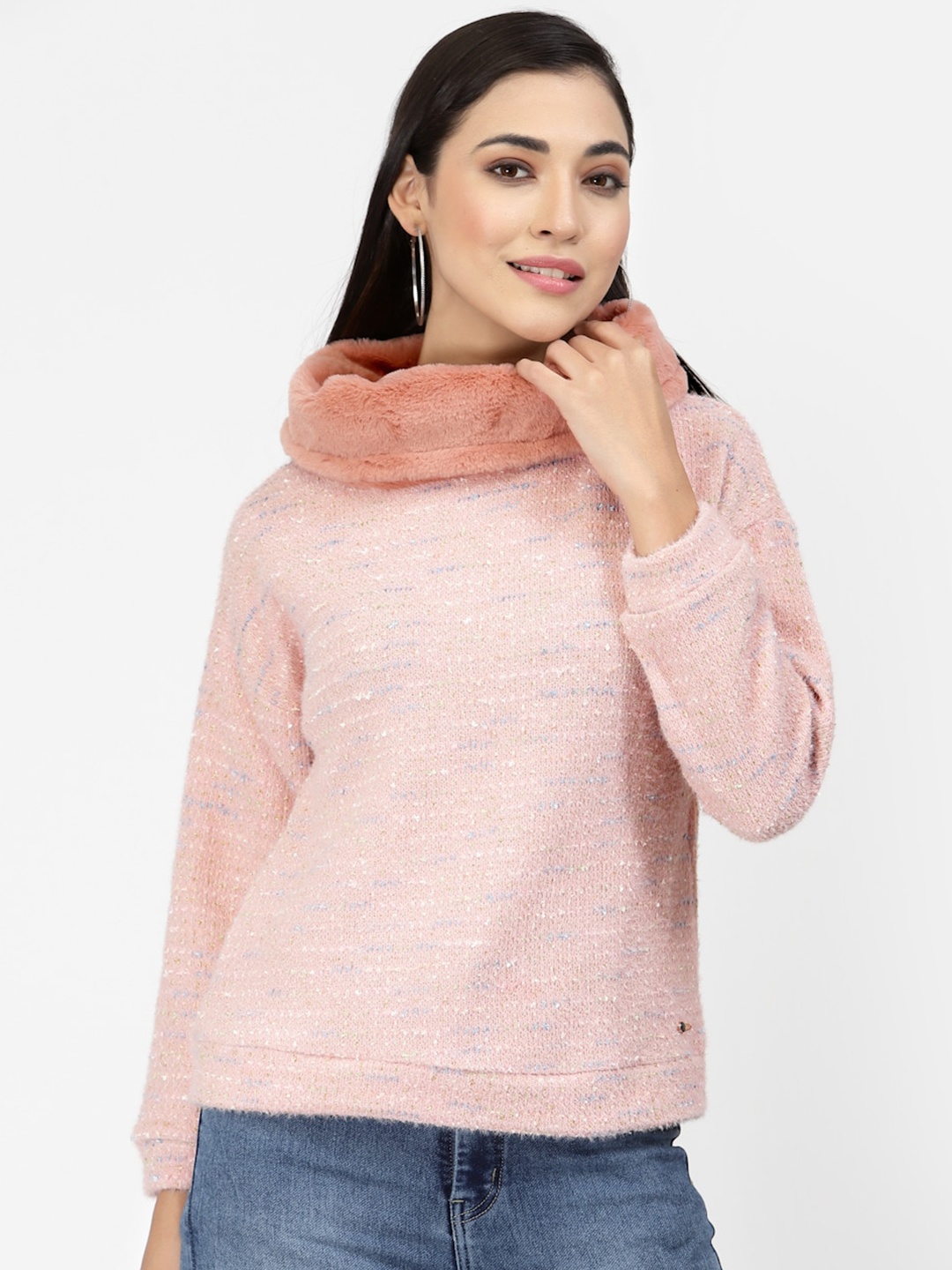 

Juelle Turtle Neck Sweatshirt, Pink