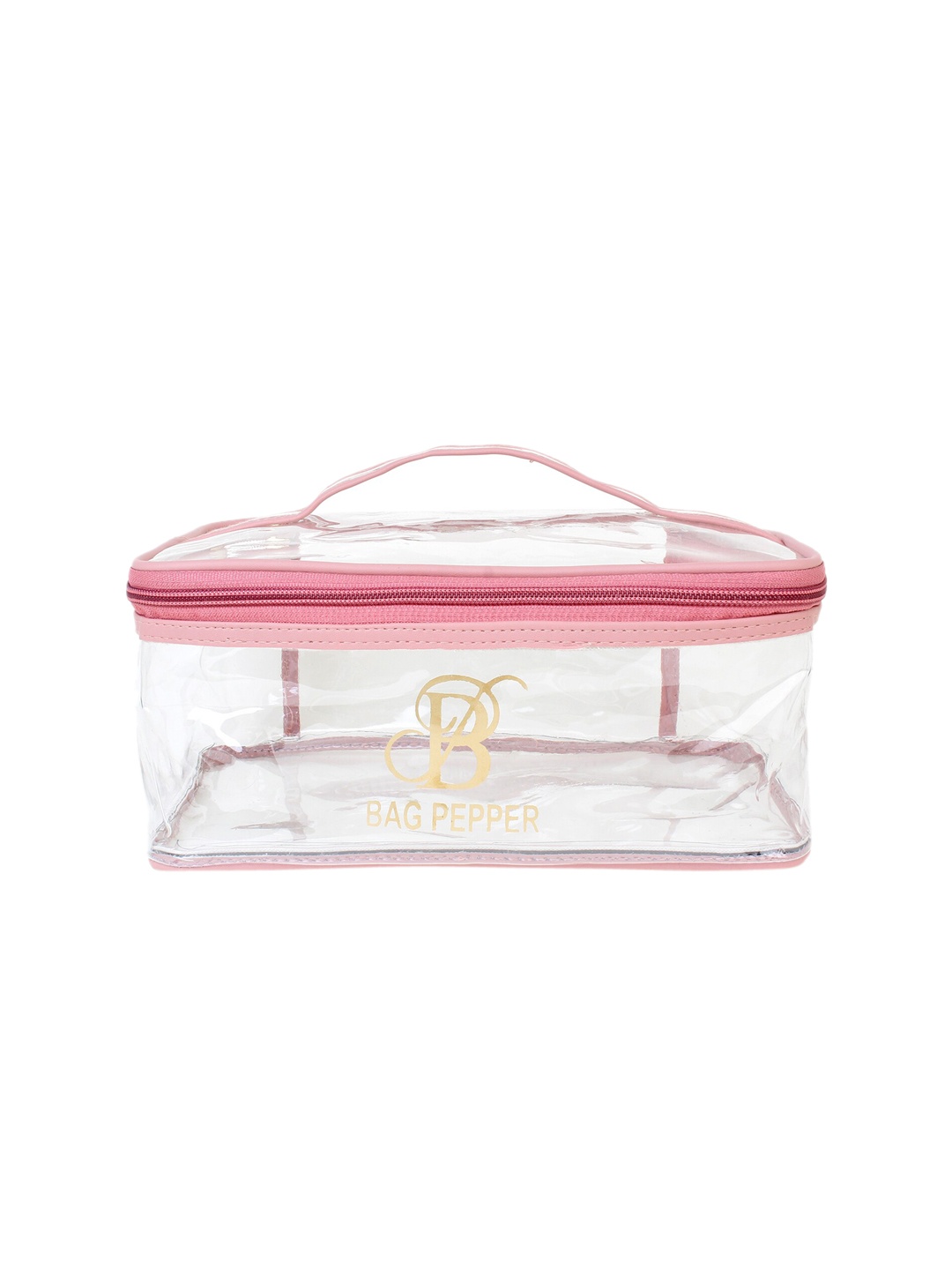 

Bag Pepper Women Transparent Multi-Purpose Travel Pouch, Pink
