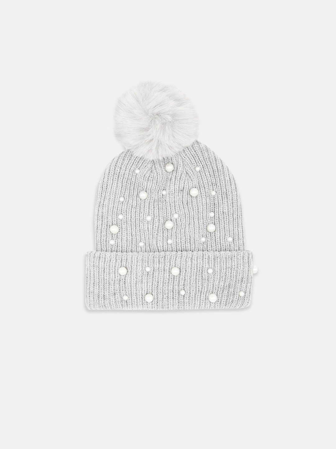 

Forever Glam by Pantaloons Women Acrylic Beanie, Grey