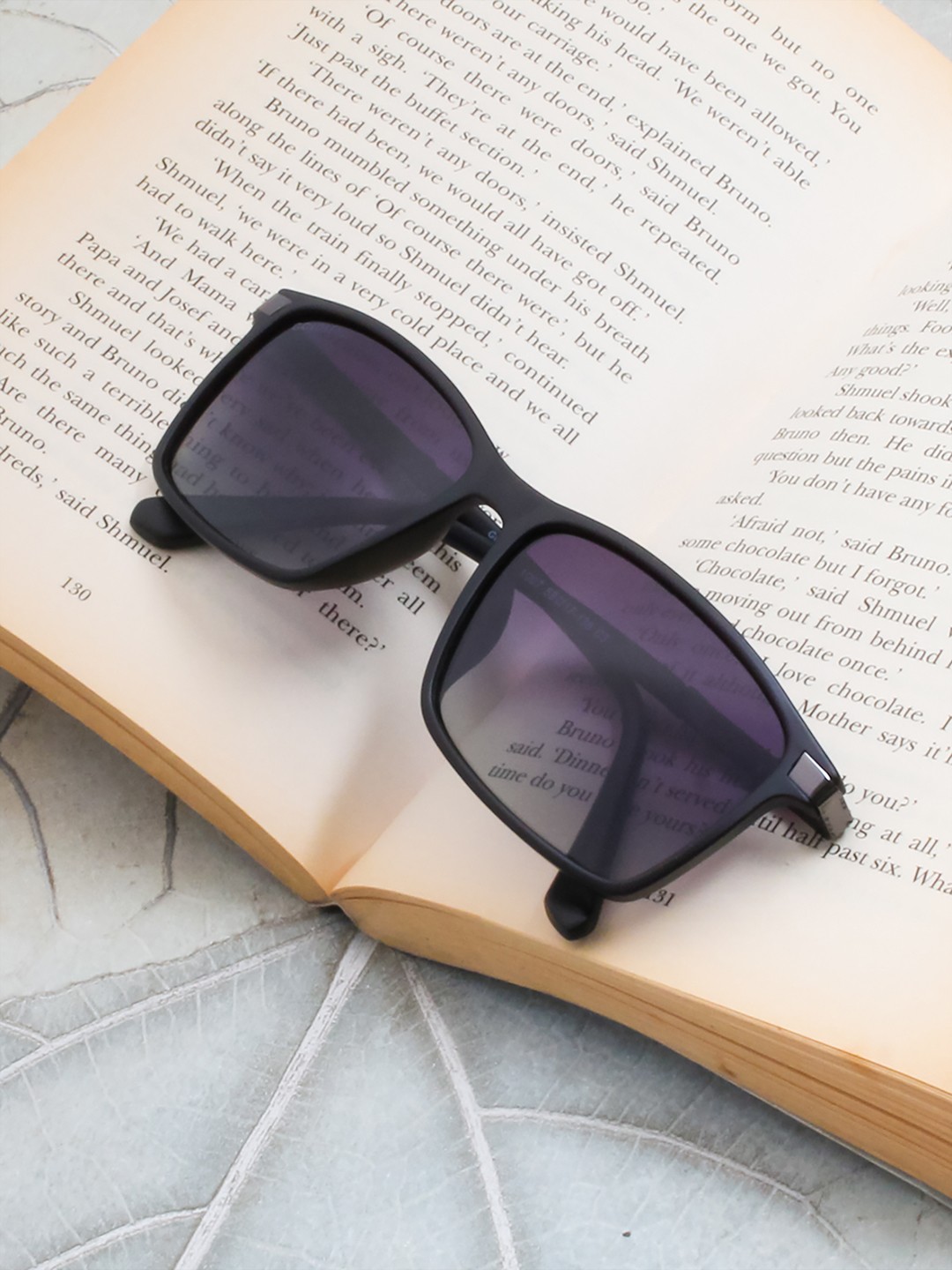 

Gold Berg Unisex Lens & Wayfarer Sunglasses with UV Protected Lens, Purple
