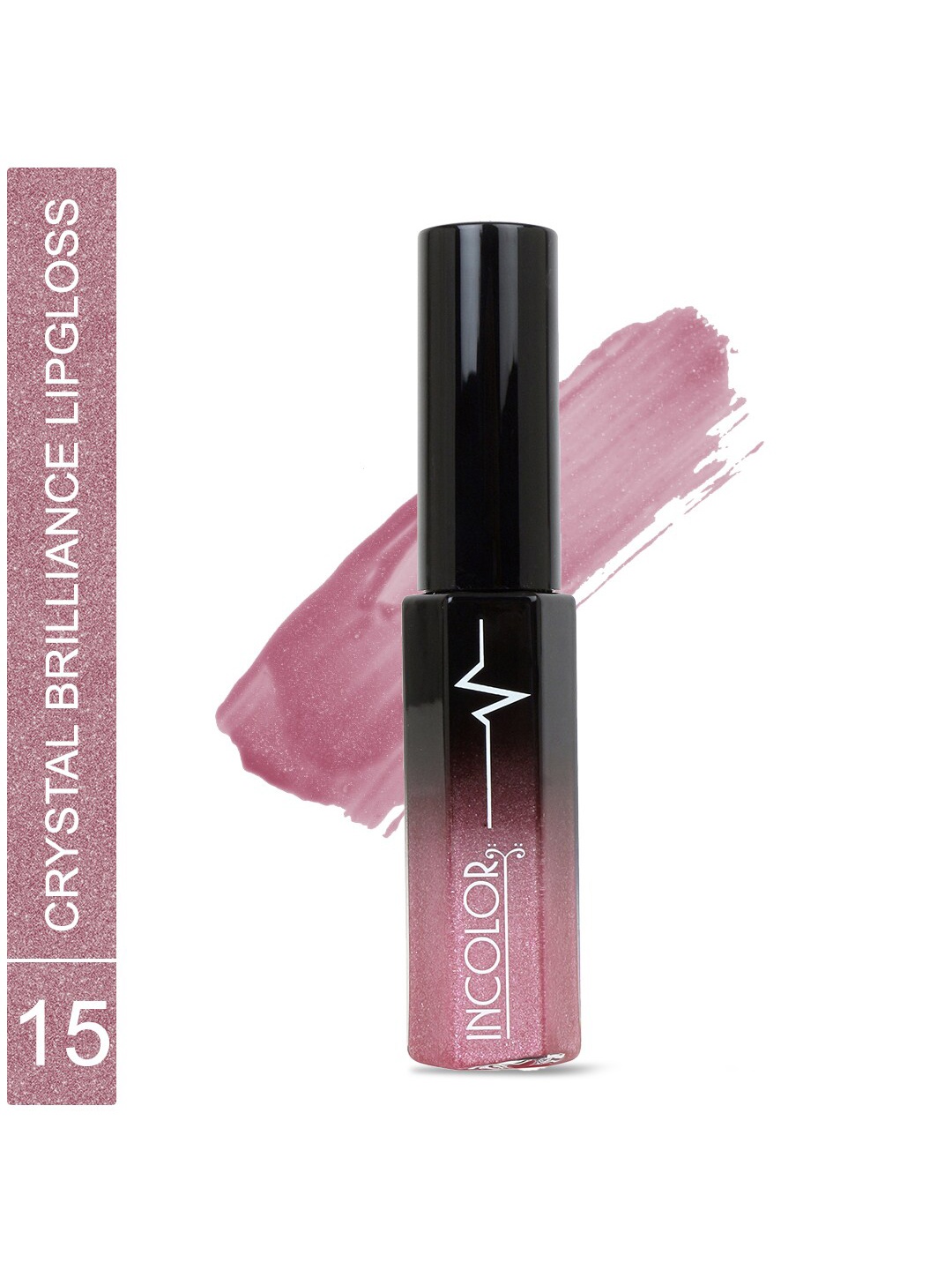 INCOLOR Paraben Free Crystal Brilliance Lip Gloss 8ml - Shade 15, Pink