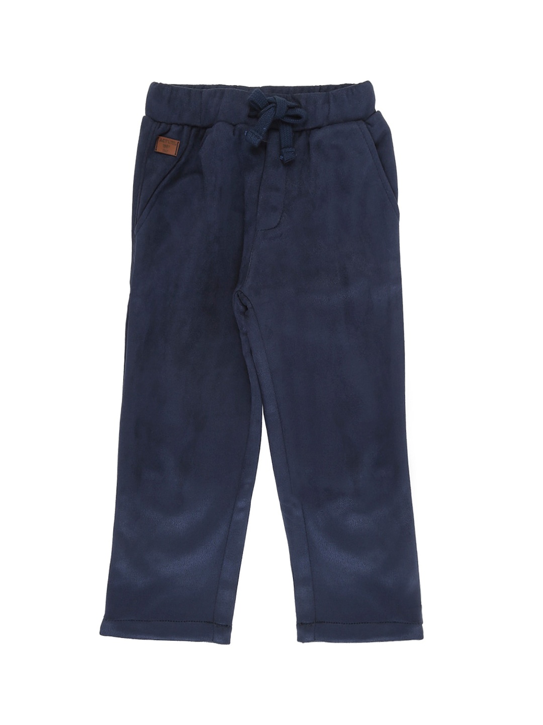 

Actuel Boys Regular Pure Cotton Fit Trousers, Navy blue