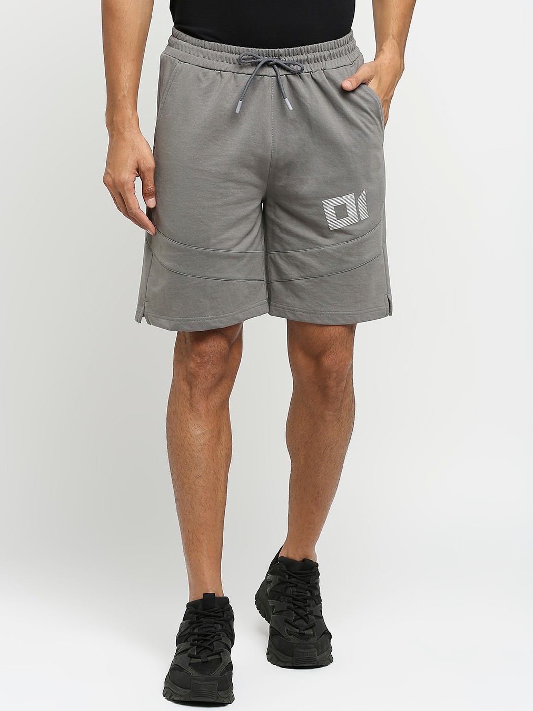

FiTZ Men Slim Fit Outdoor Sports Shorts, Grey