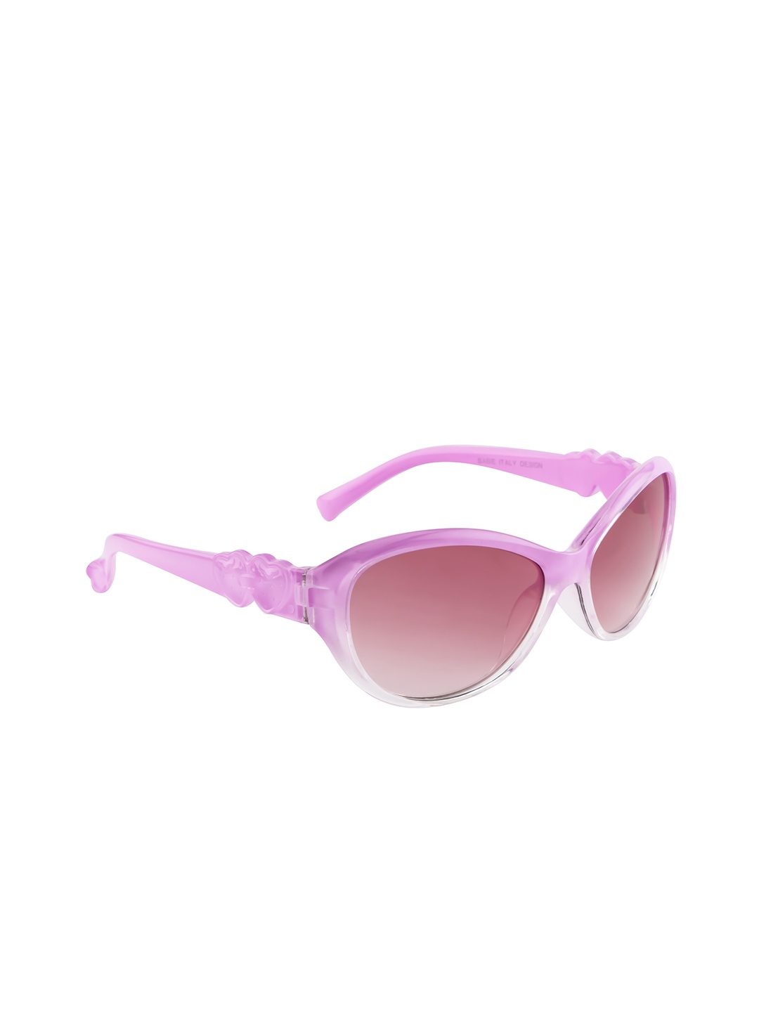YK Kids Lens & Oval Sunglasses with UV Protected Lens YK-J8178, Pink
