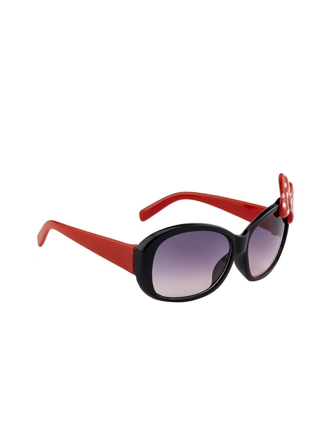 

YK Kids Oval Sunglasses with UV Protected Lens, Black