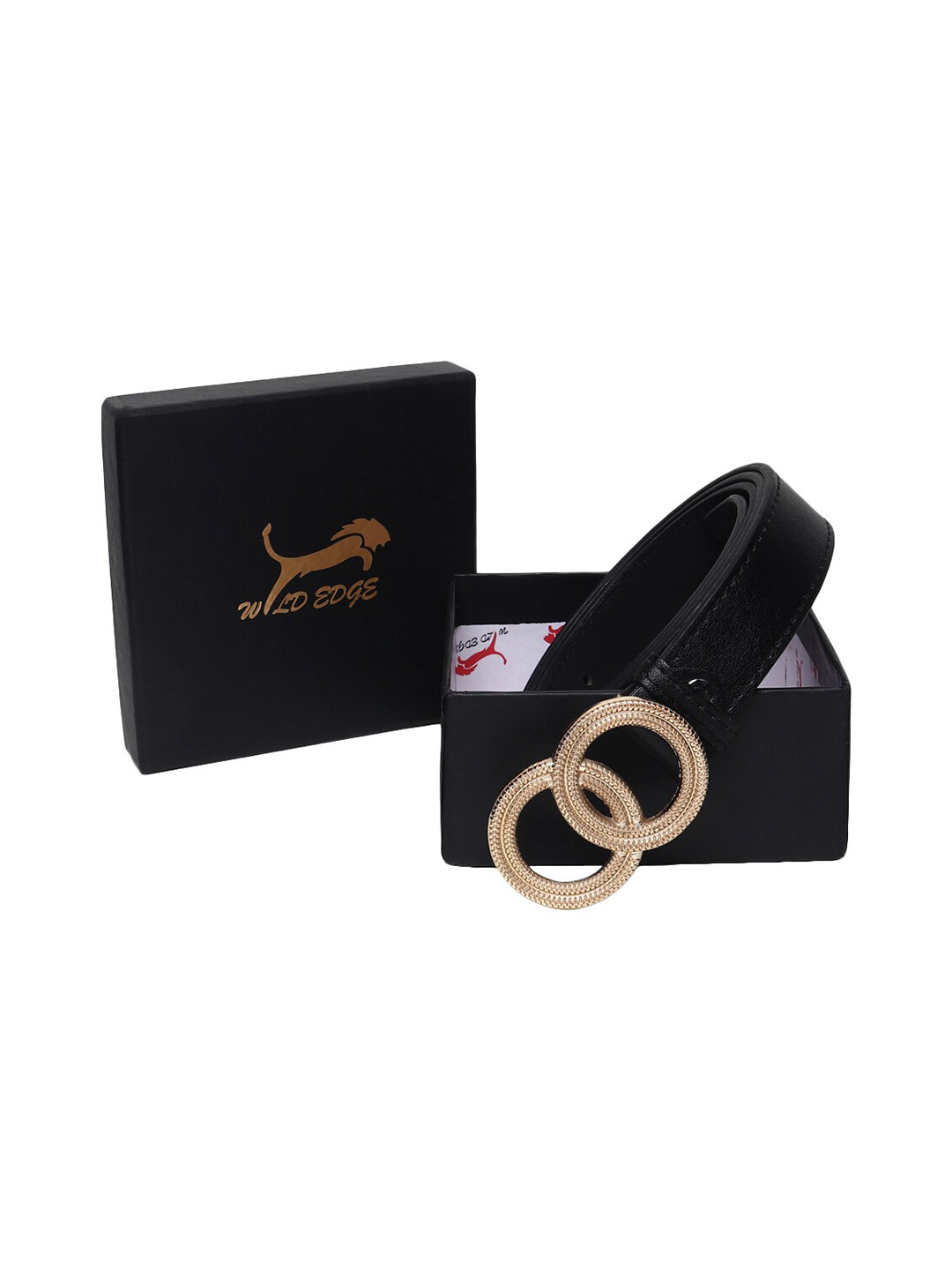 

WILD EDGE Women PU Belt, Black