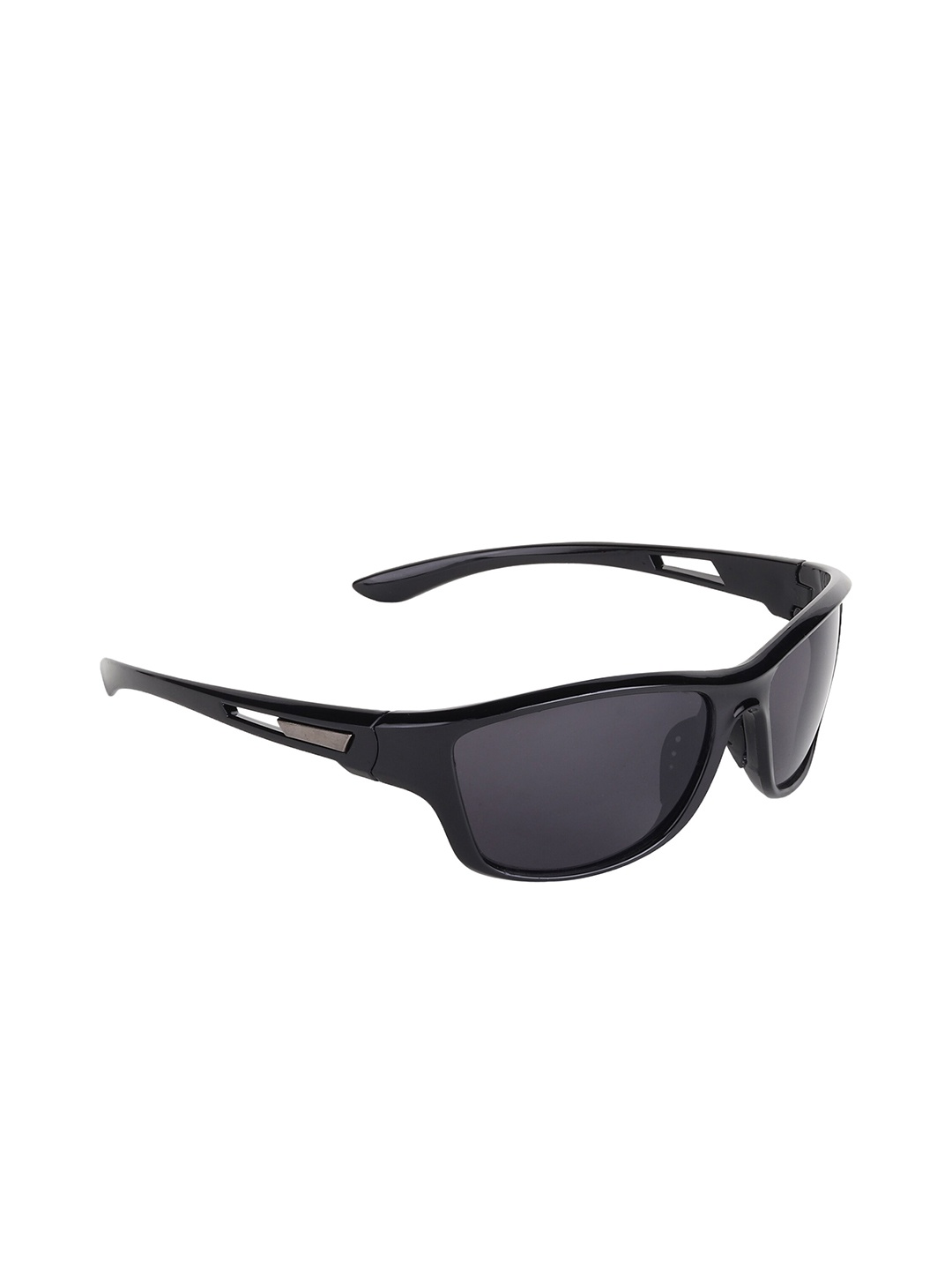 

ALIGATORR Unisex Sports Sunglasses with UV Protected Lens AGR_NEW SPRTS_BLK, Black