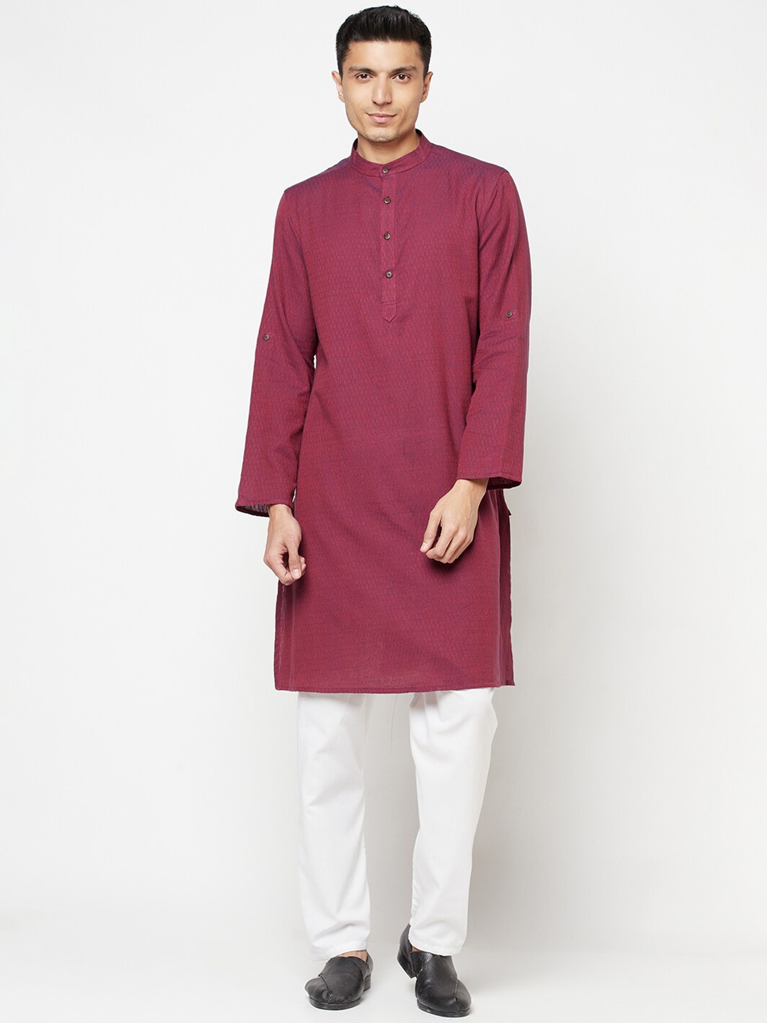 

Fabindia Ethnic Motifs Thread Work Cotton Kurta, Burgundy