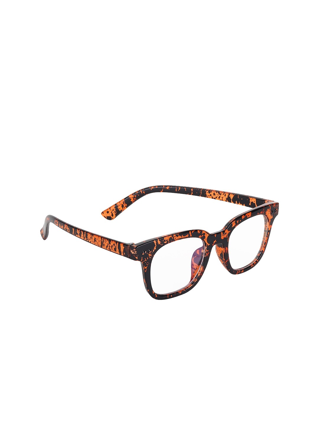 

GARTH Unisex Wayfarer Sunglasses with UV Protected Lens, Orange