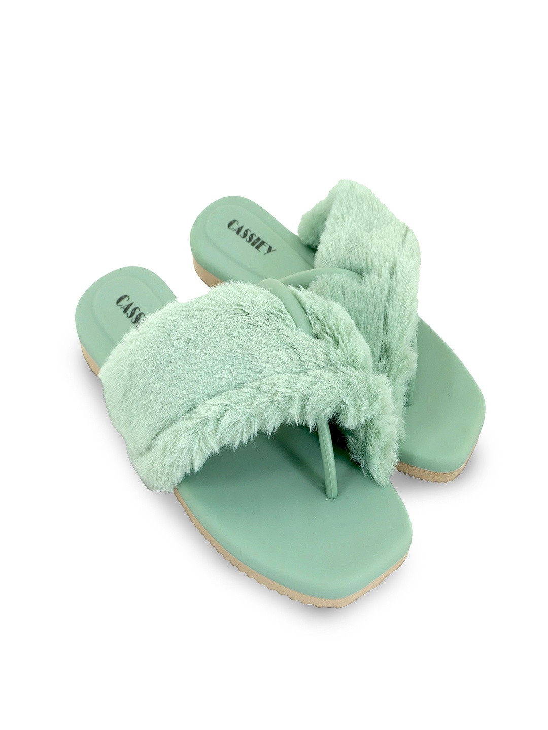 

CASSIEY Women Rubber Room Slippers, Green