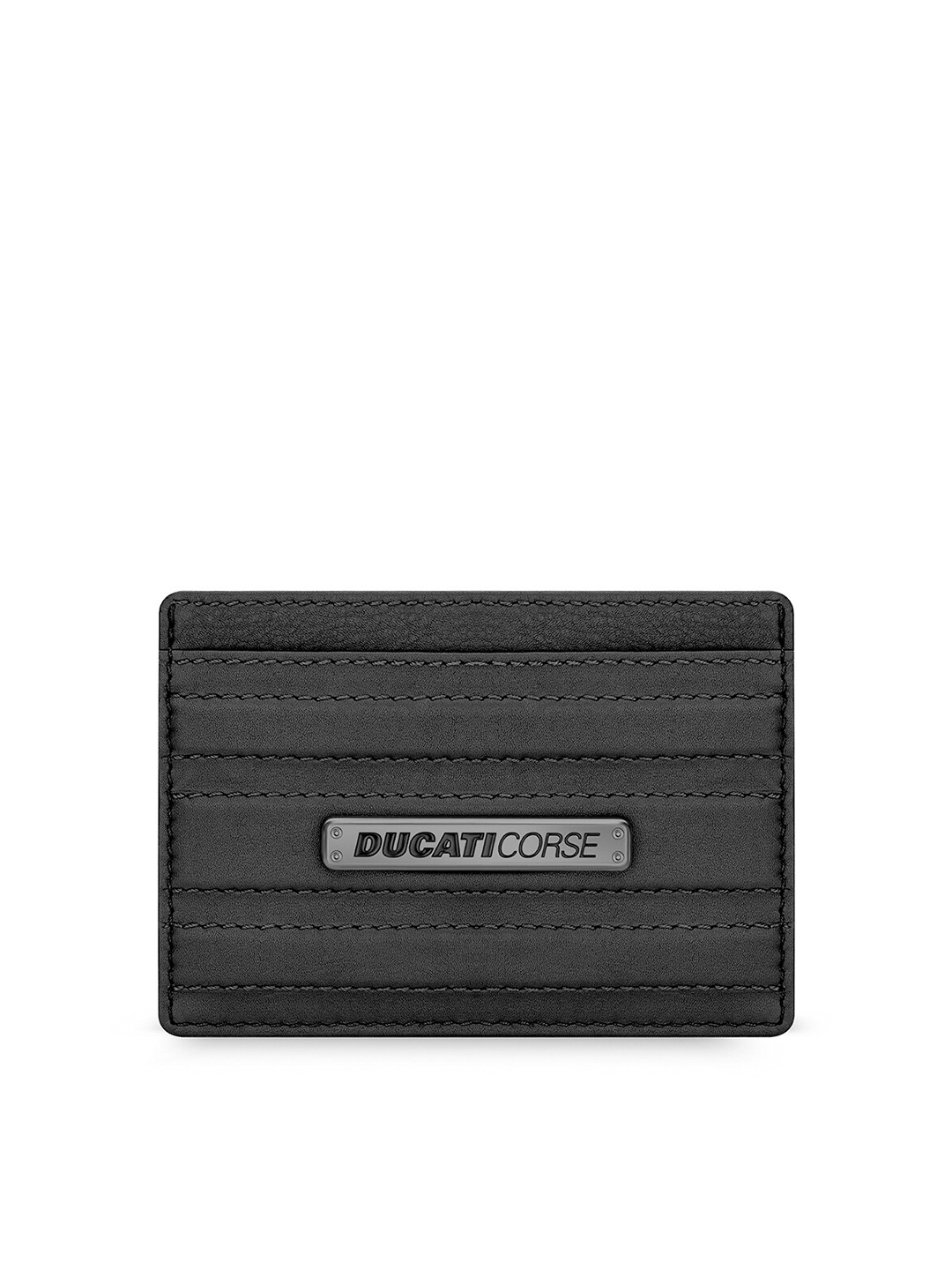 

DUCATI CORSE Men Leather Card Holder, Black