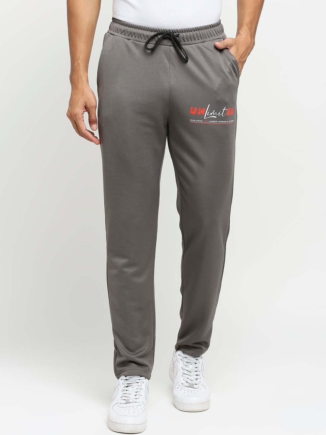 

FiTZ Men Slim-Fit Track Pant, Grey