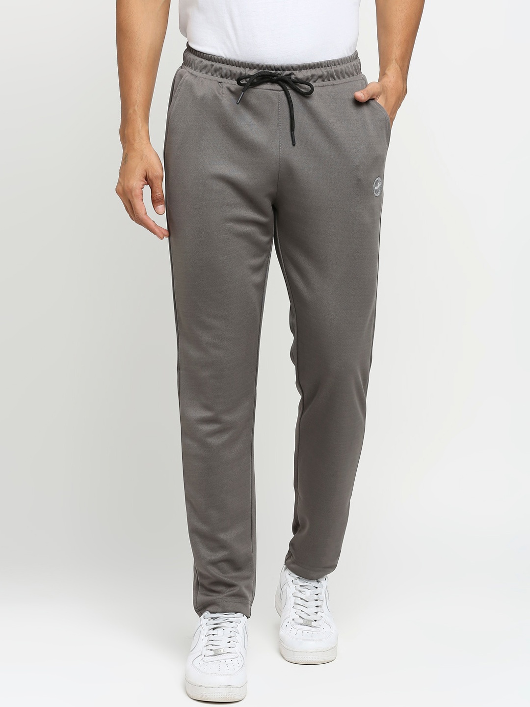 

FiTZ Men Slim-Fit Knit Track Pant, Grey