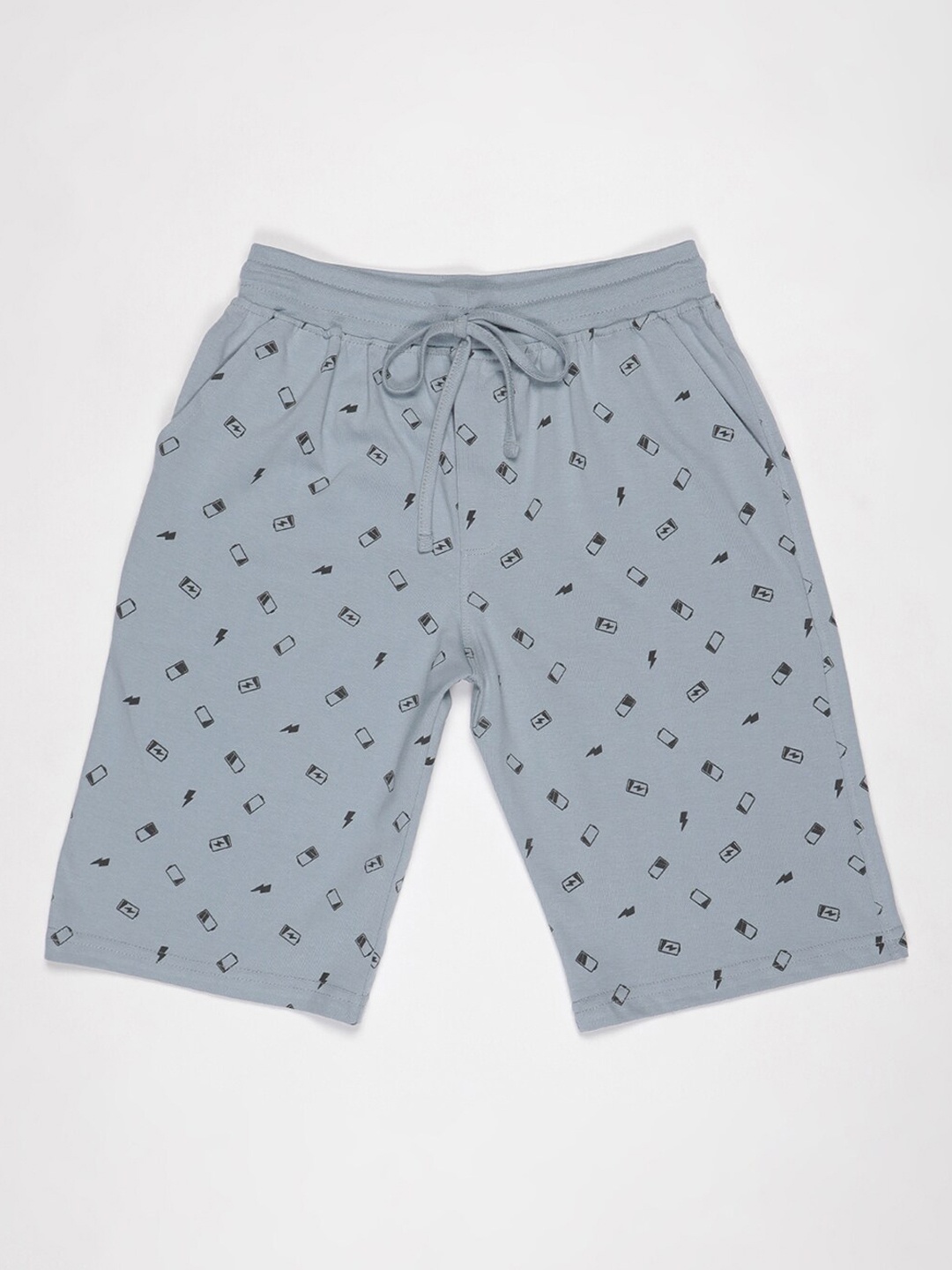 

V2 Value & Variety Boys Printed Outdoor Cotton Shorts, Grey