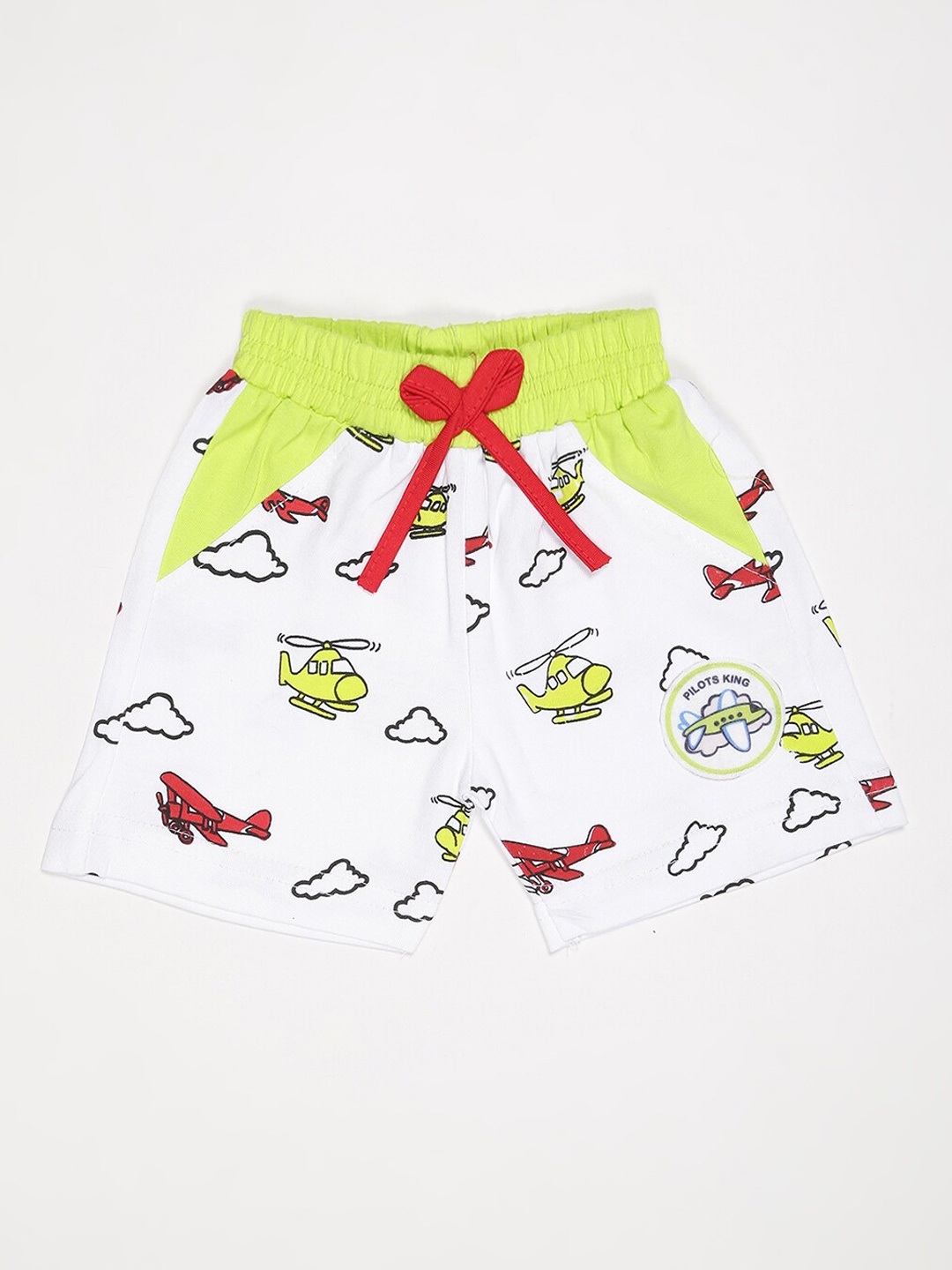

V2 Value & Variety Boys Conversational Printed Outdoor Cotton Shorts, Green