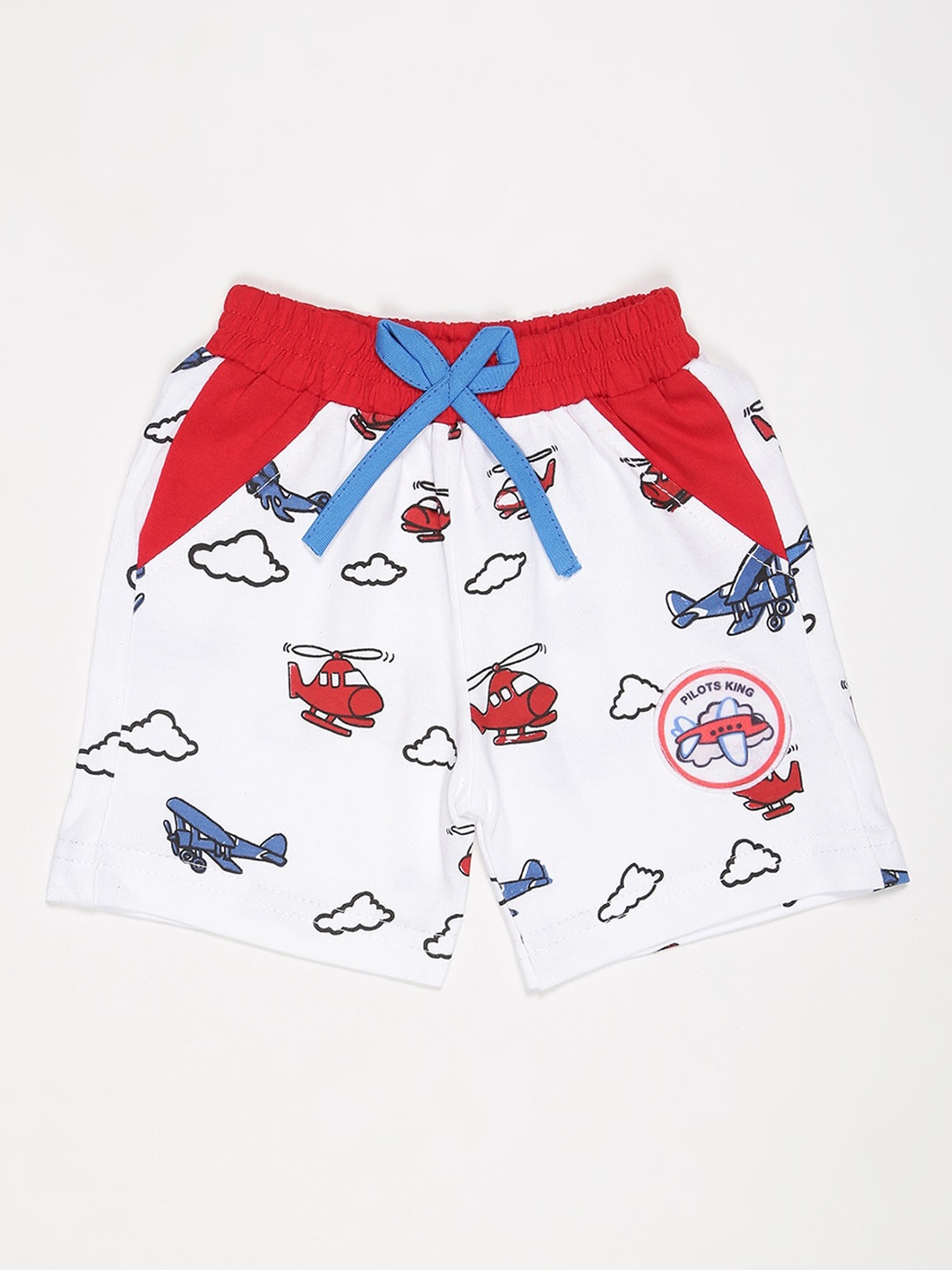 

V2 Value & Variety Boys Printed Outdoor Cotton Shorts, Red