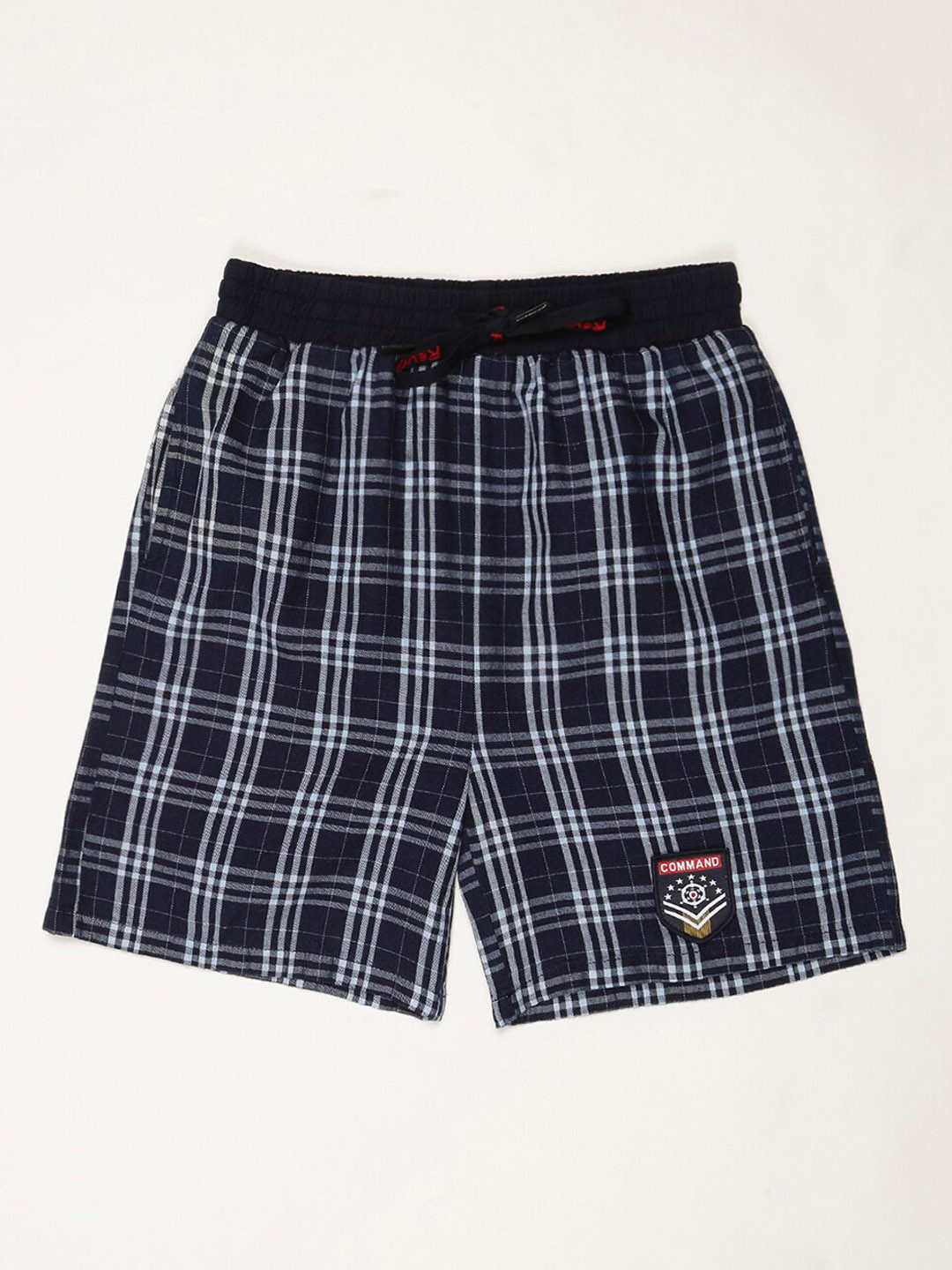 

V2 Value & Variety Boys Blue Checked Denim Outdoor Shorts