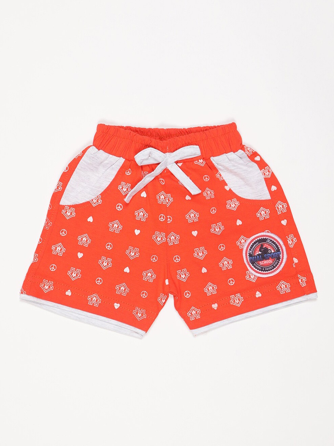 

V2 Value & Variety Boys Cotton Printed Outdoor Shorts, Orange