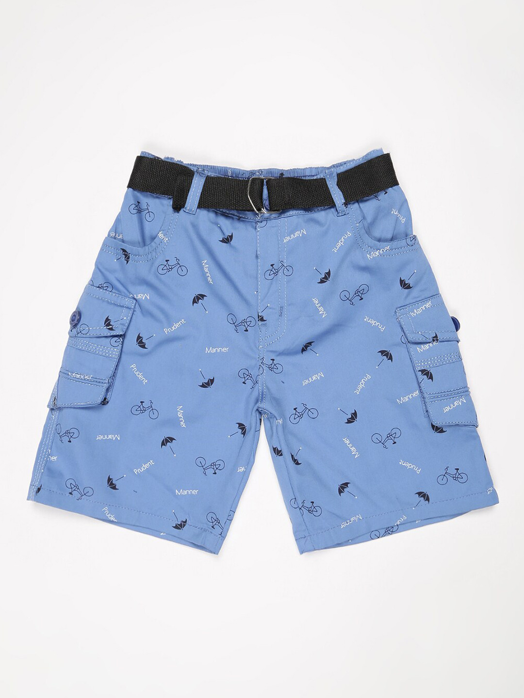 

V2 Value & Variety Boys Printed Cotton Outdoor Shorts, Blue