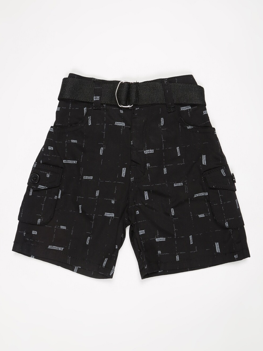 

V2 Value & Variety Boys Conversational Printed Outdoor Shorts, Black