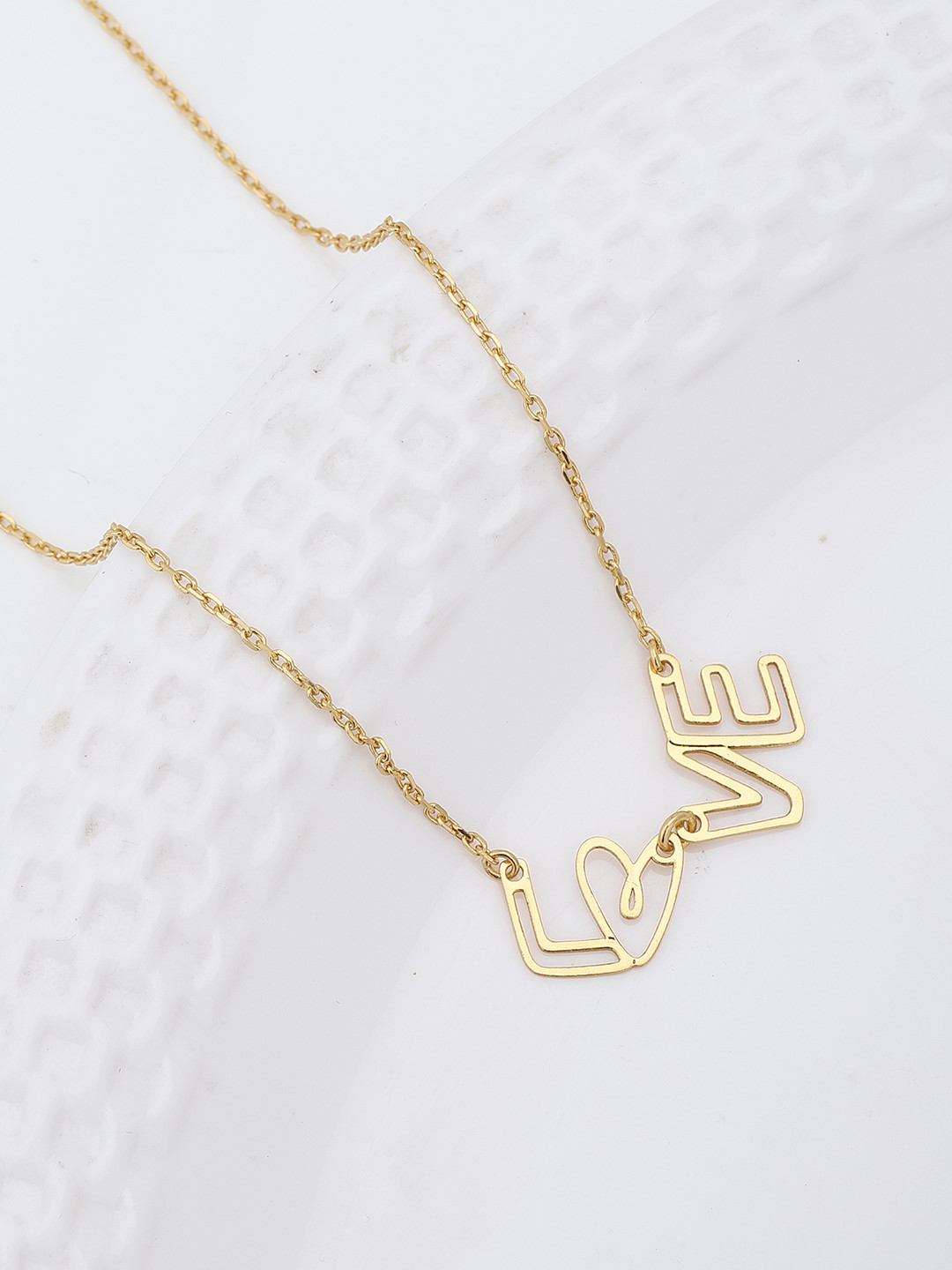 

Carlton London Brass Gold-Plated Necklace