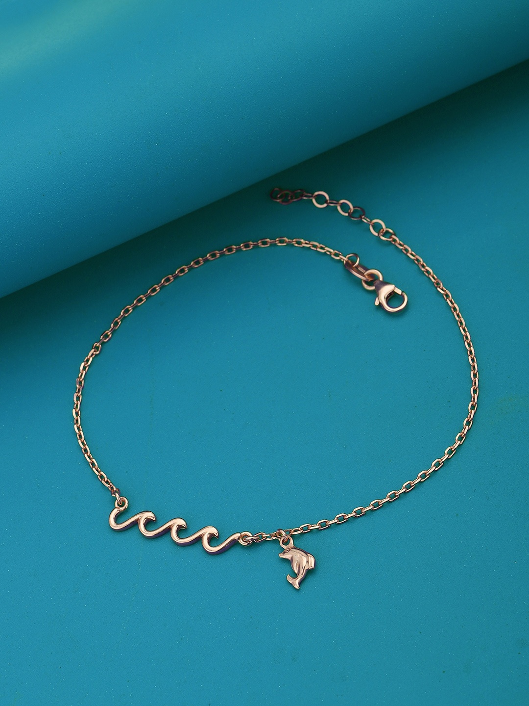 

Carlton London Rose Gold-Plated Brass Anklet