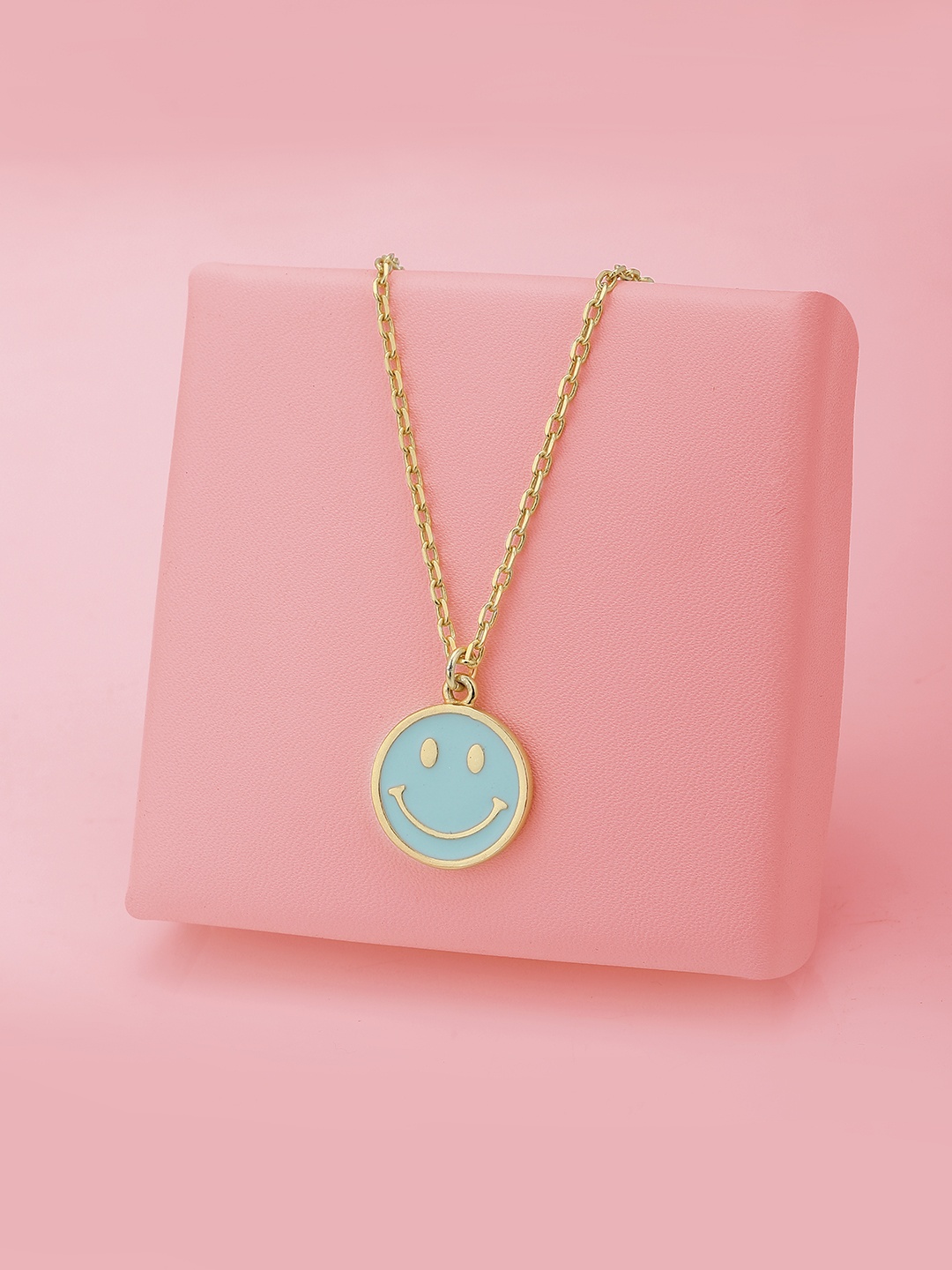 

Carlton London Women Rose Gold-Plated Pendant with Chain