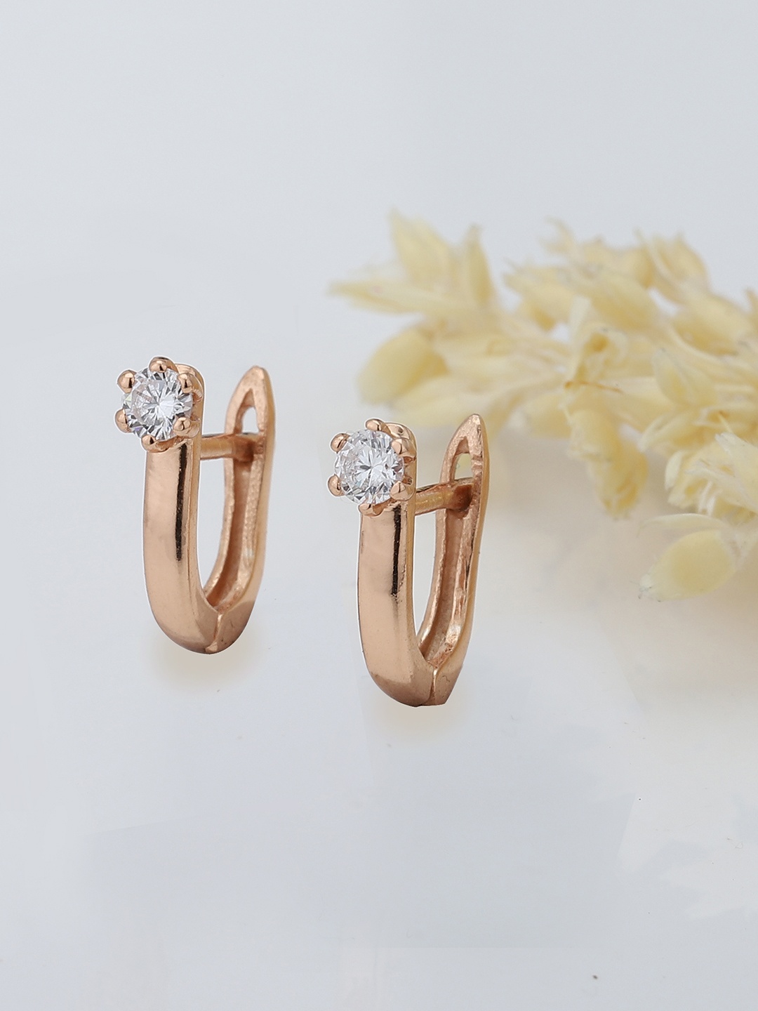 

Carlton London Contemporary Ear Cuff Earrings, Rose gold