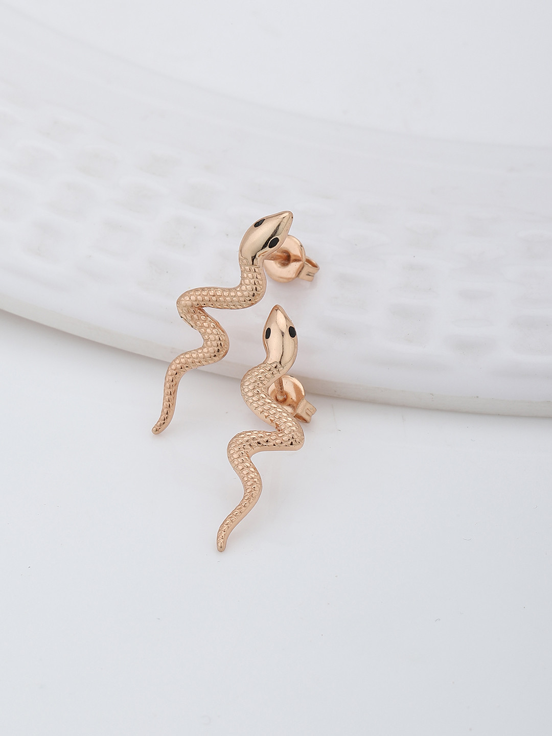 

Carlton London Rose Gold-Plated Animal Shaped Studs