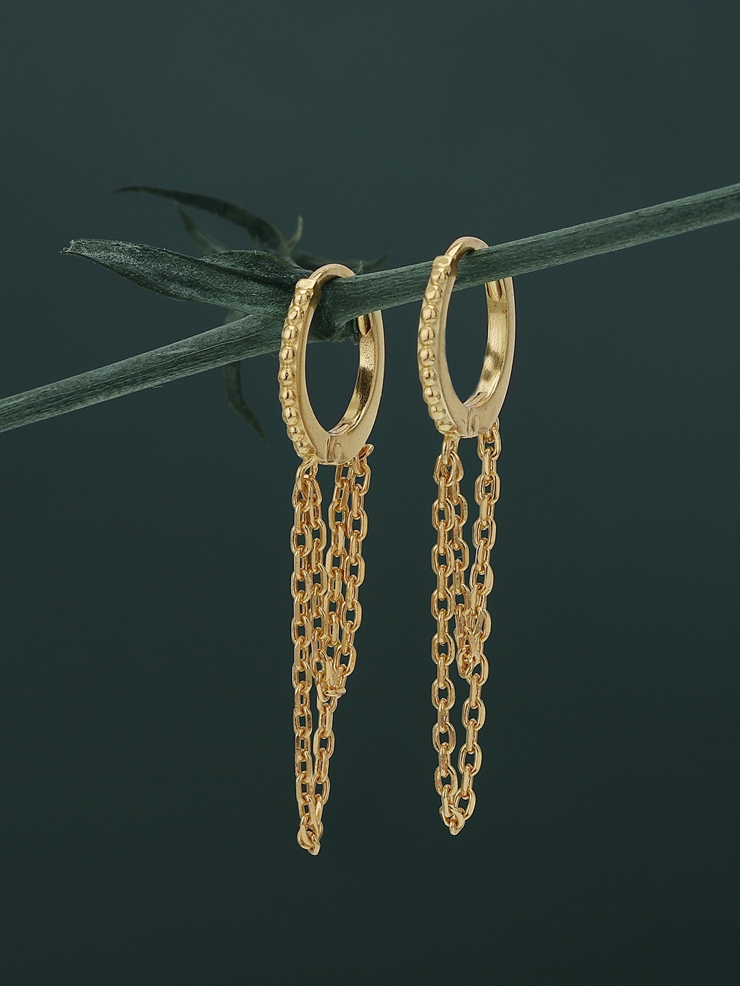 

Carlton London Gold-Plated Circular Hoop Earrings
