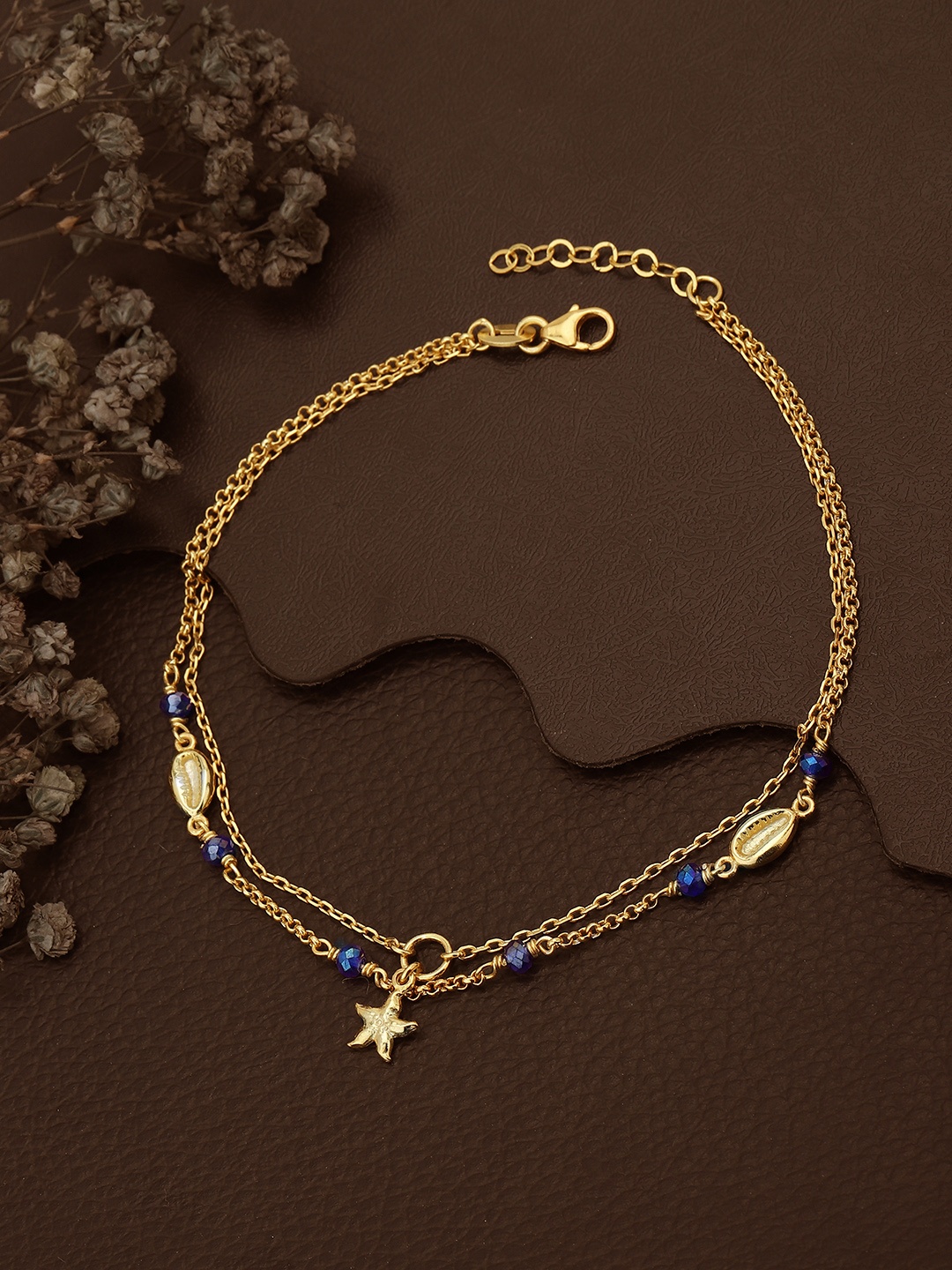 

Carlton London Gold-Plated Brass Anklet